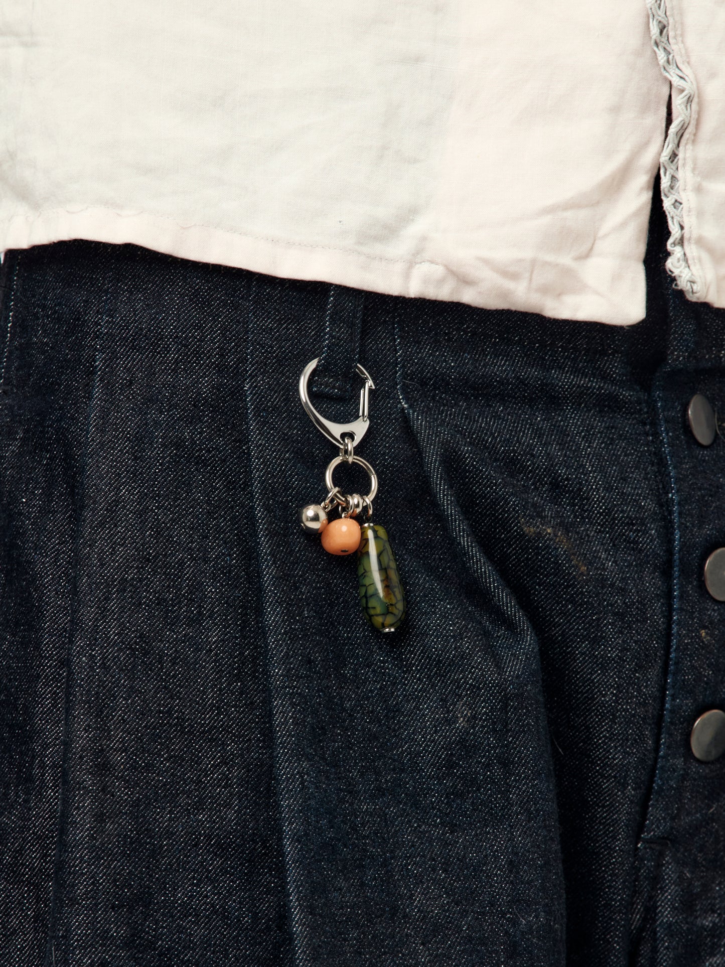 J ALXNDRA Rode Stone Accessory (Vein Agate Stone)