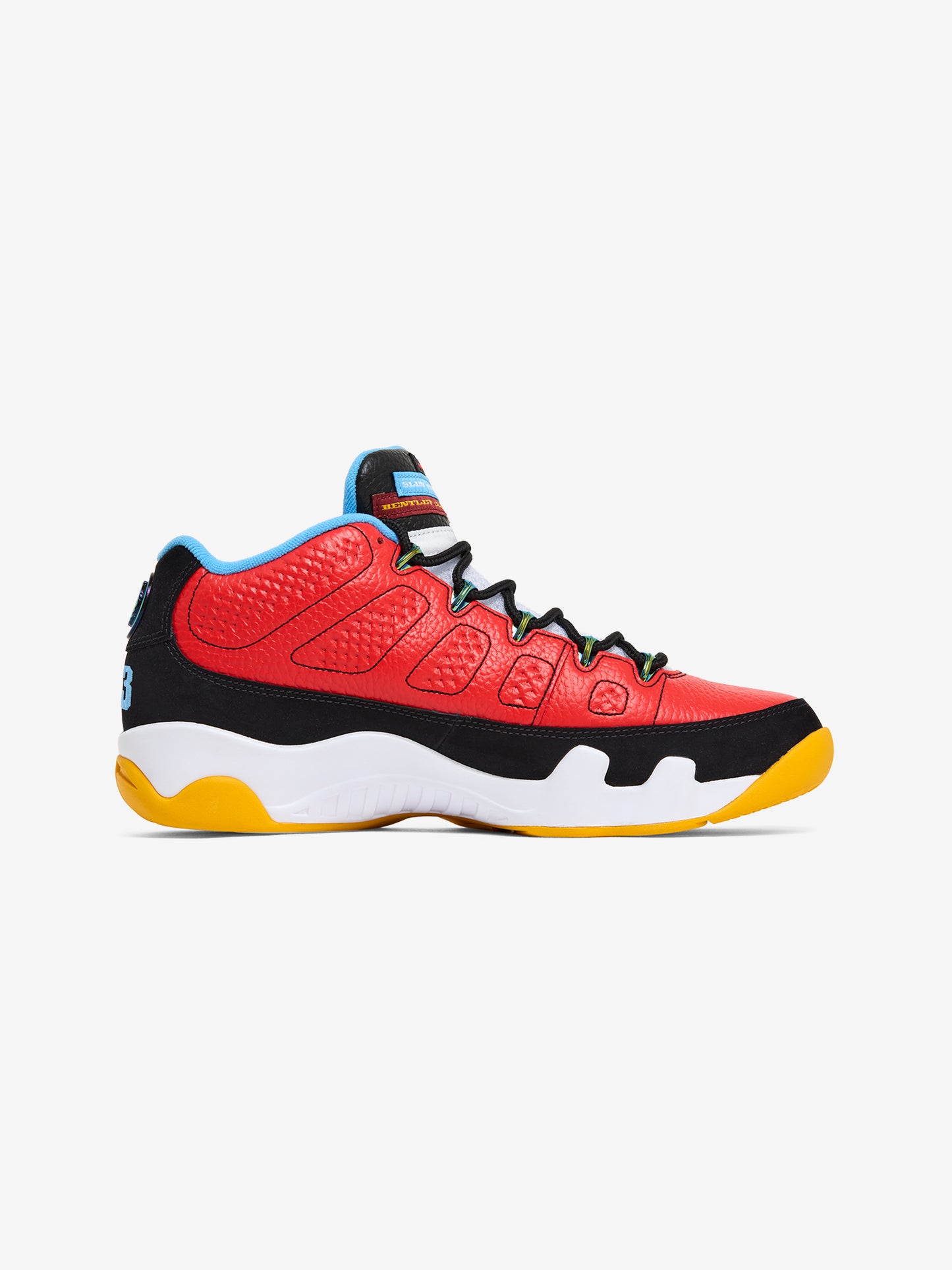Air Jordan 9 Retro Low "What The Kilroy" (Black/Challenge Red-Deep Royal Blue)