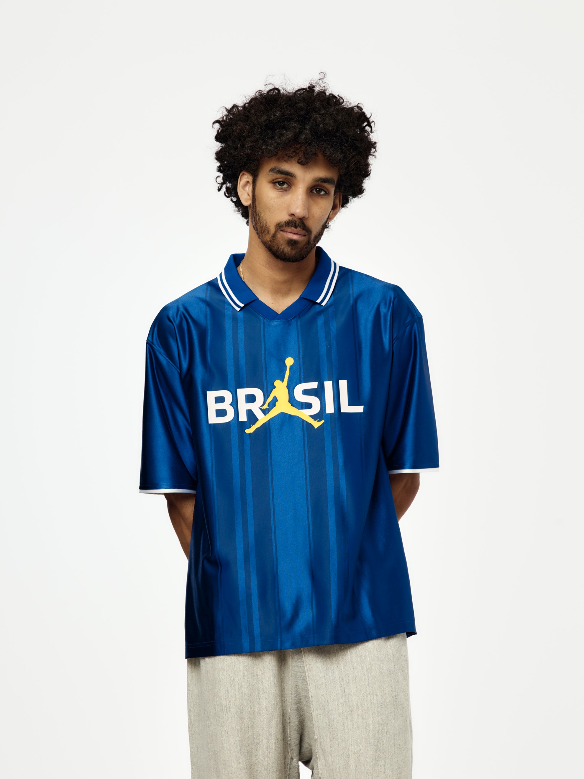 Jordan Brand Jordan Brazil Polo Shirt (OLD ROYAL/WHITE) - UNION