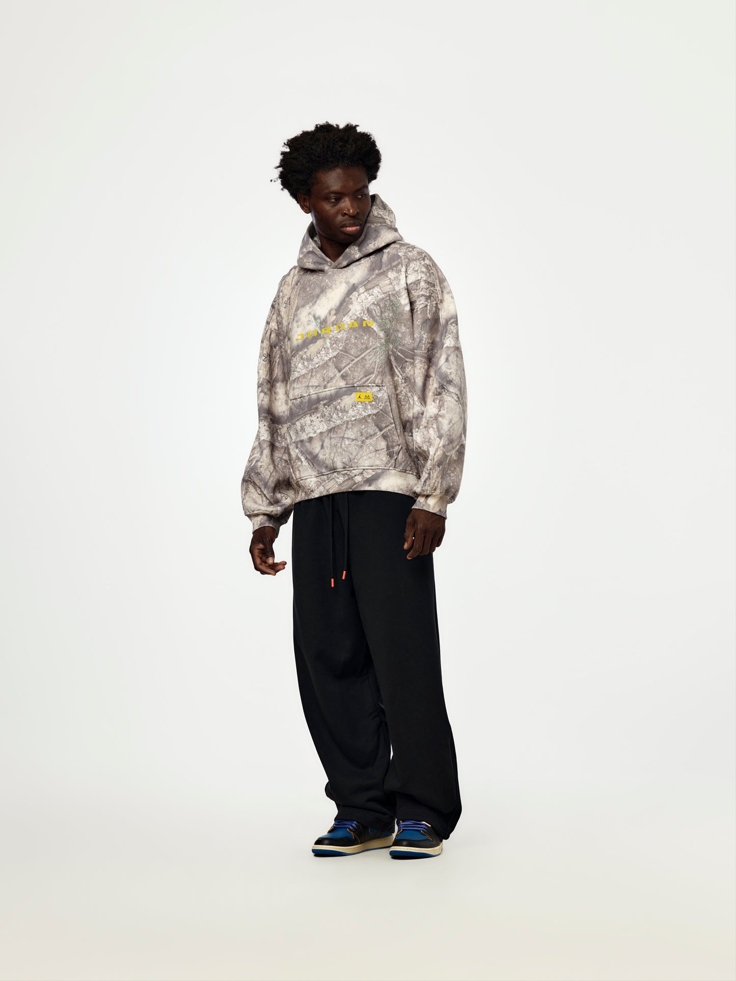 Jordan Brooklyn Fleece Realtree Hoodie (White/Bright Citron)