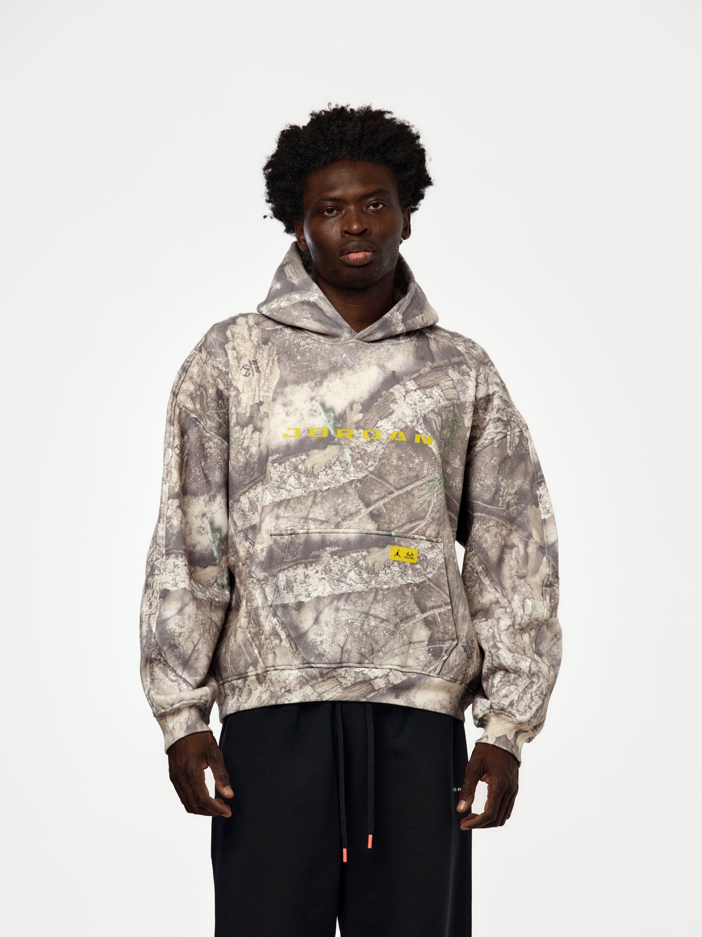 Jordan Brooklyn Fleece Realtree Hoodie (White/Bright Citron)