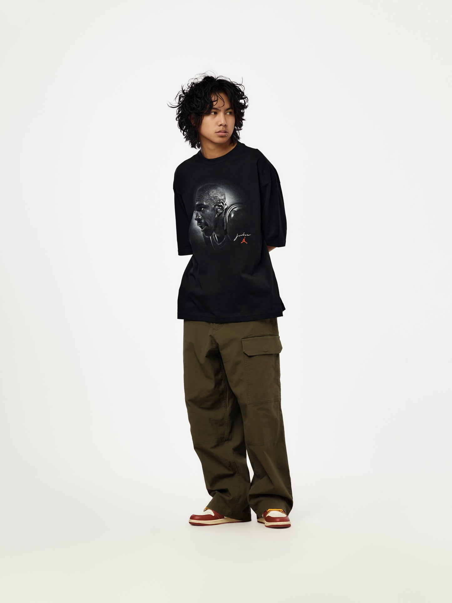 Jordan Flight Essentials Men's Oversized T-Shirt (BLACK)