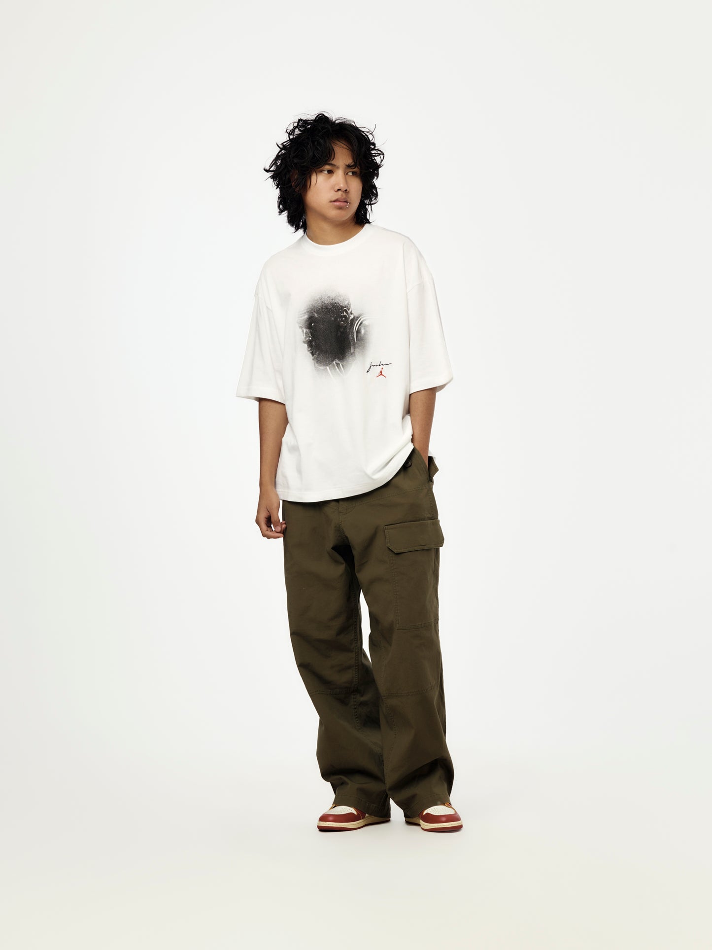 Jordan Flight Essentials Men's Oversized T-Shirt (WHITE)