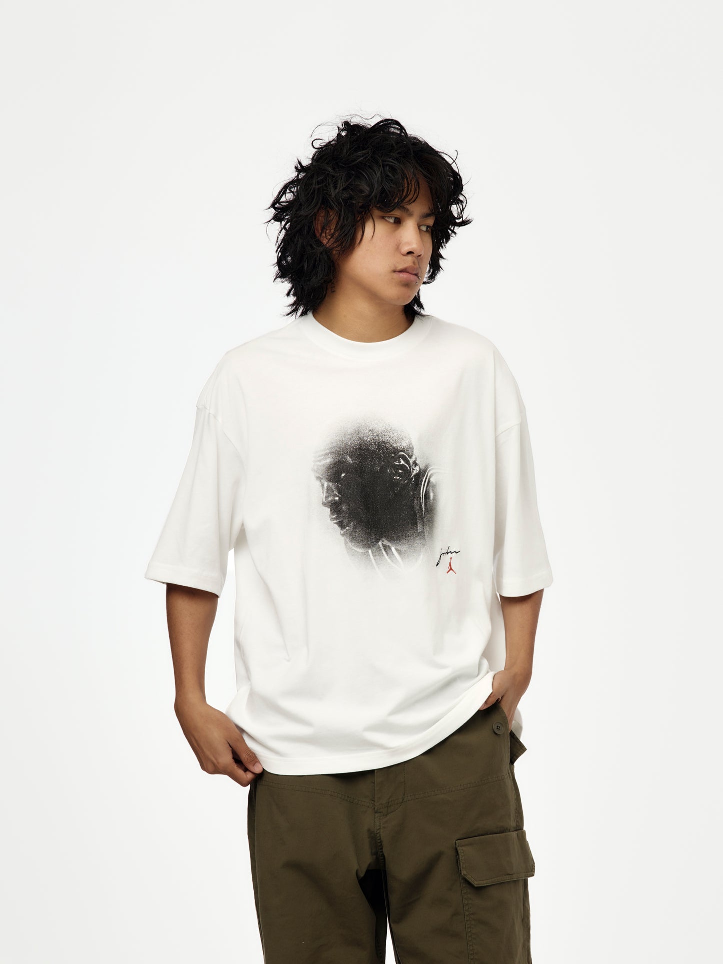 Jordan Flight Essentials Men's Oversized T-Shirt (WHITE)