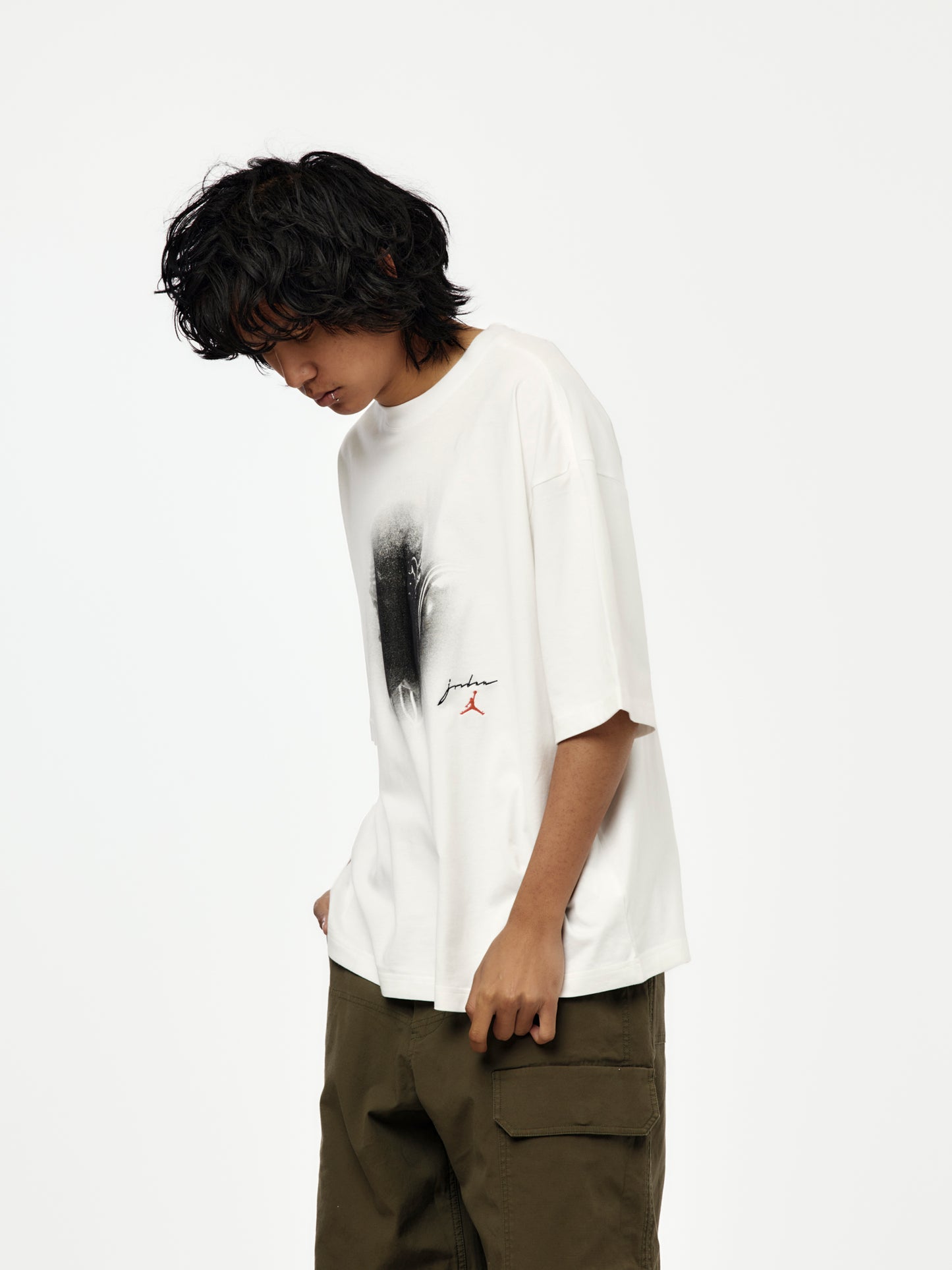 Jordan Flight Essentials Men's Oversized T-Shirt (WHITE)