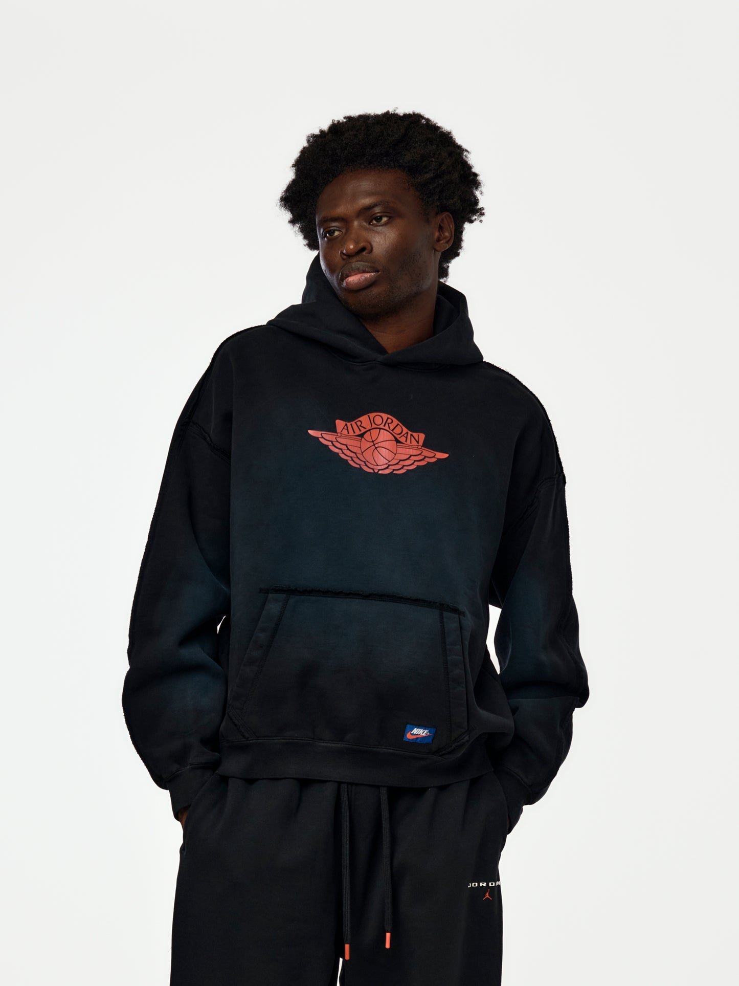 Jordan Flight Wings Hoodies (Black/University Red)