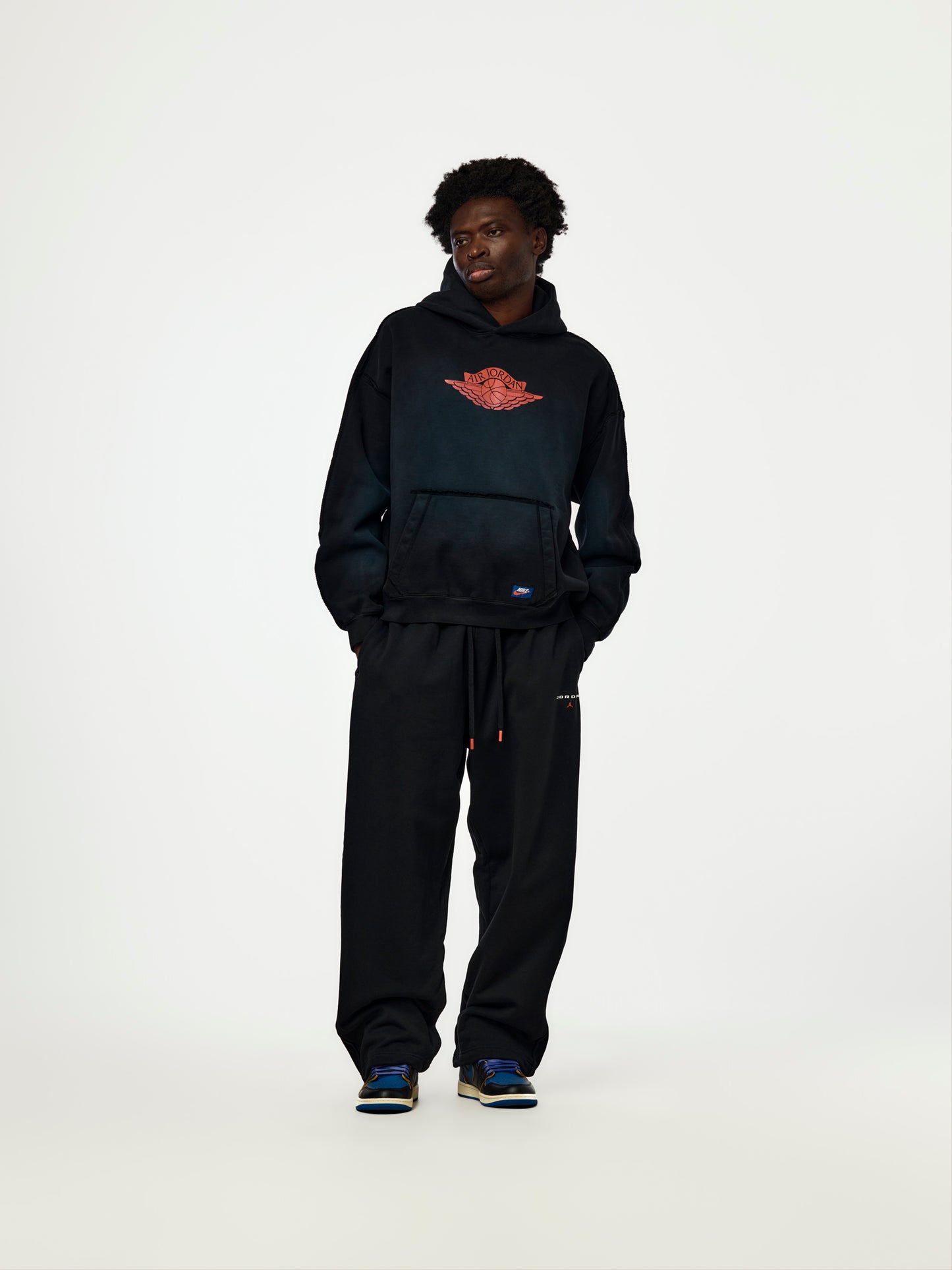 Jordan Flight Wings Hoodies (Black/University Red)