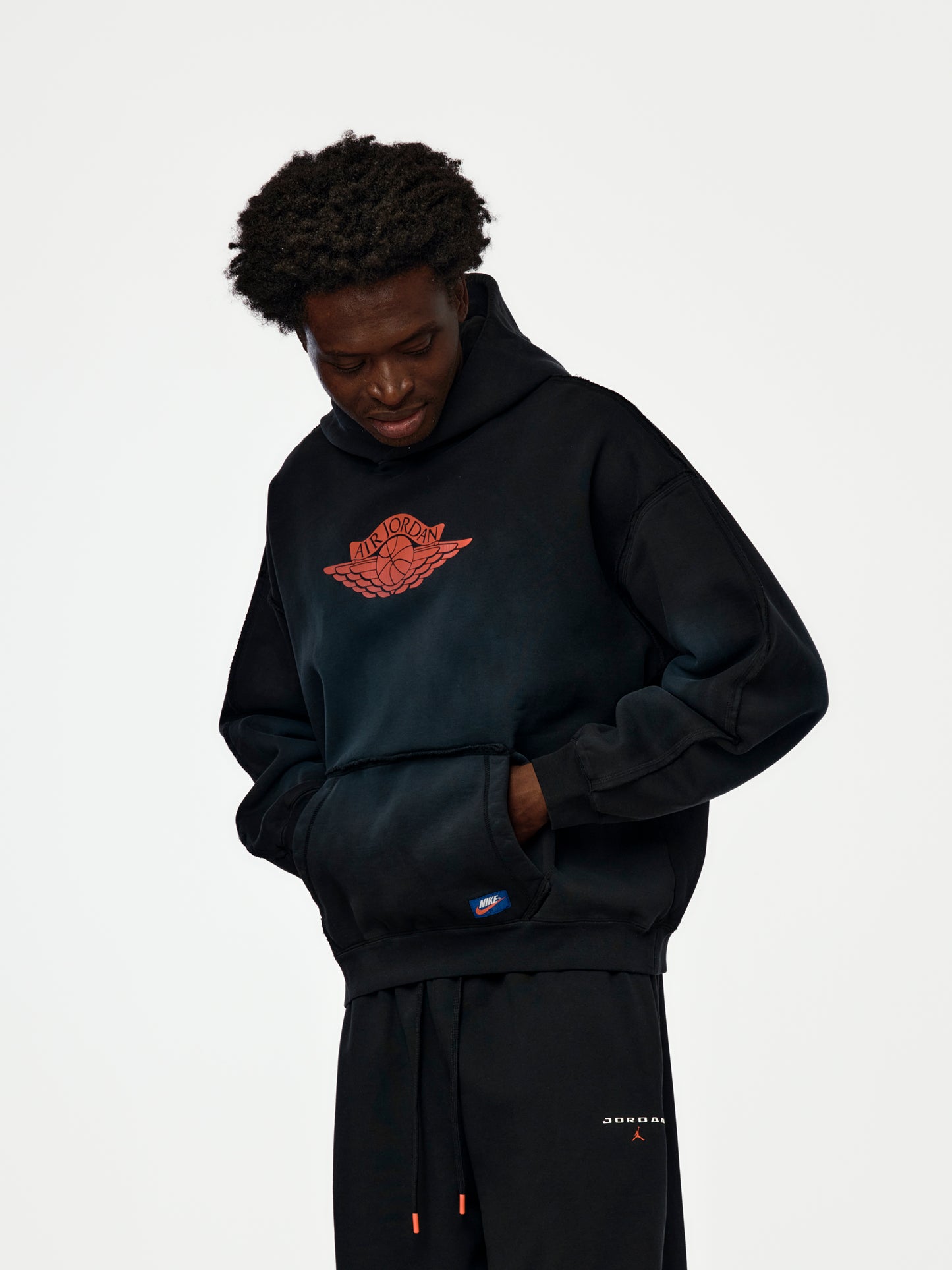 Jordan Flight Wings Hoodies (Black/University Red)