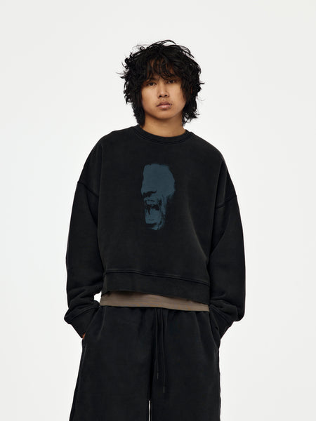 Jordan Brand Jordan x IH Cropped Crewneck (BLACK) - UNION LOS ANGELES
