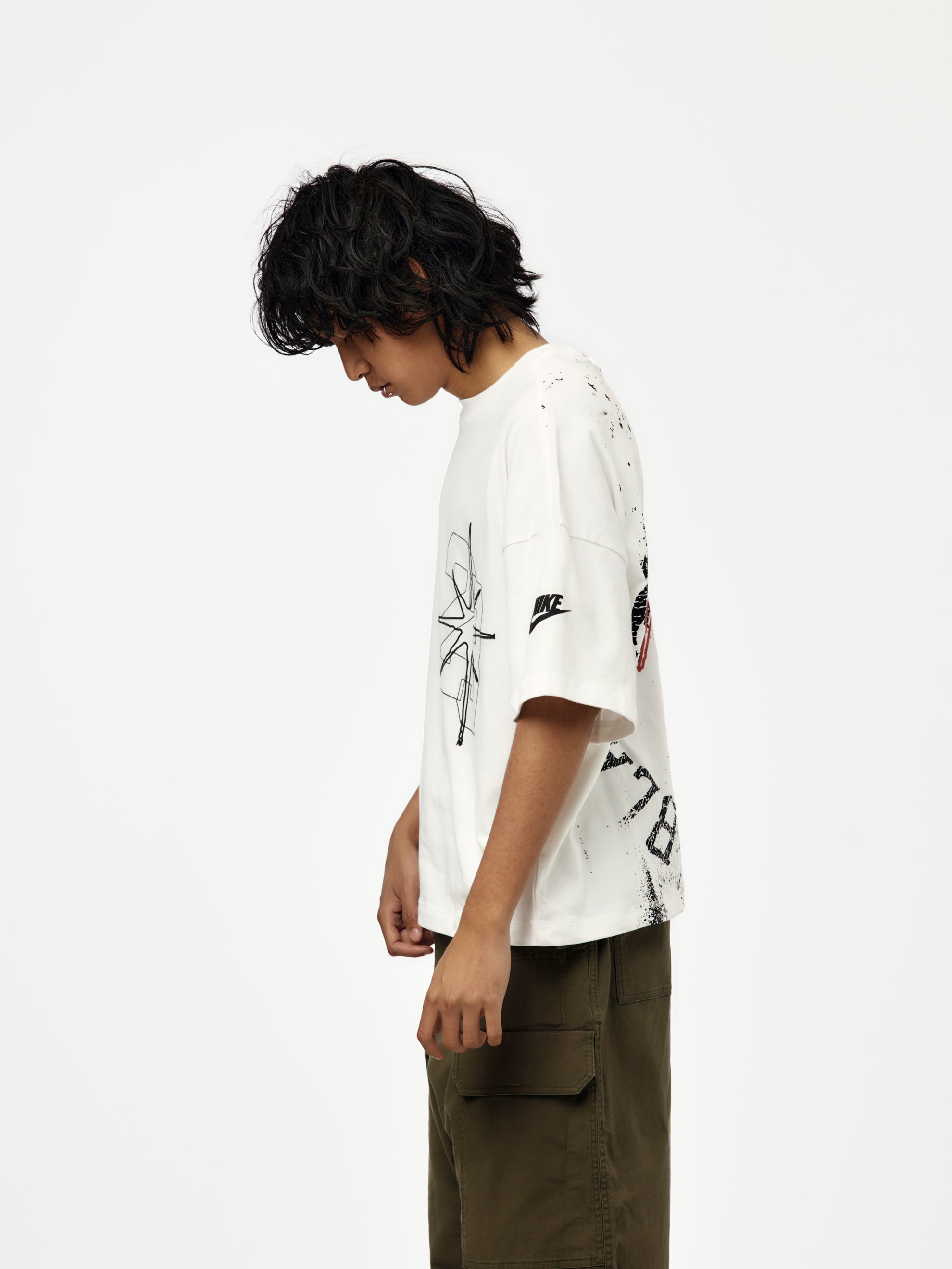 Jordan Brand M J BLK CAT STAR SS TEE (WHITE) - UNION LOS ANGELES
