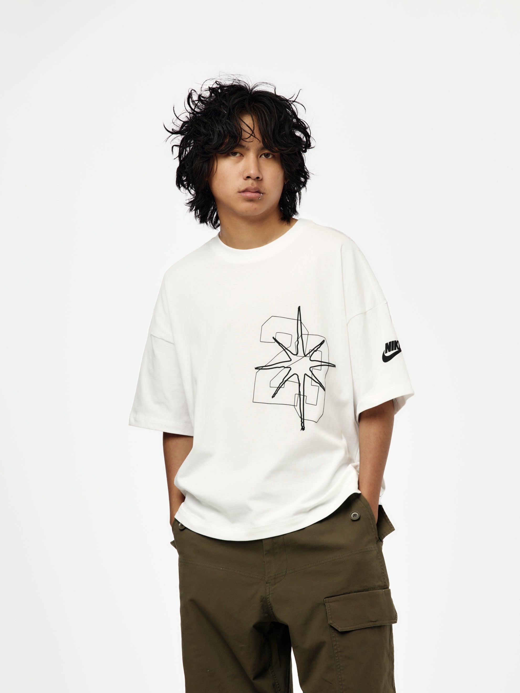 Jordan Brand M J BLK CAT STAR SS TEE (WHITE) - UNION LOS ANGELES