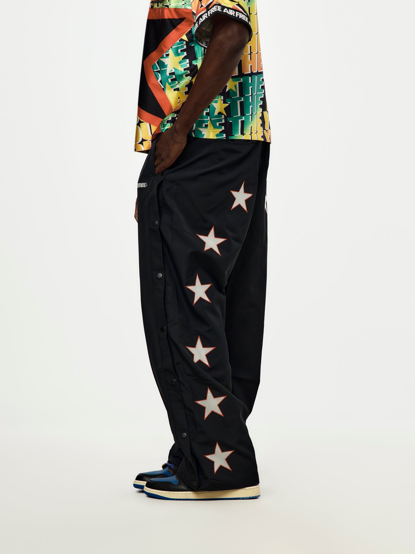 Free The Youth x Jordan Track Pants (Black/Light Crimson)