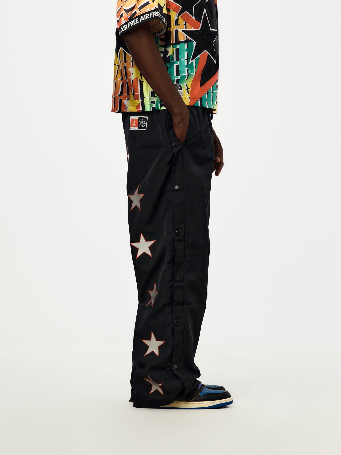Free The Youth x Jordan Track Pants (Black/Light Crimson)