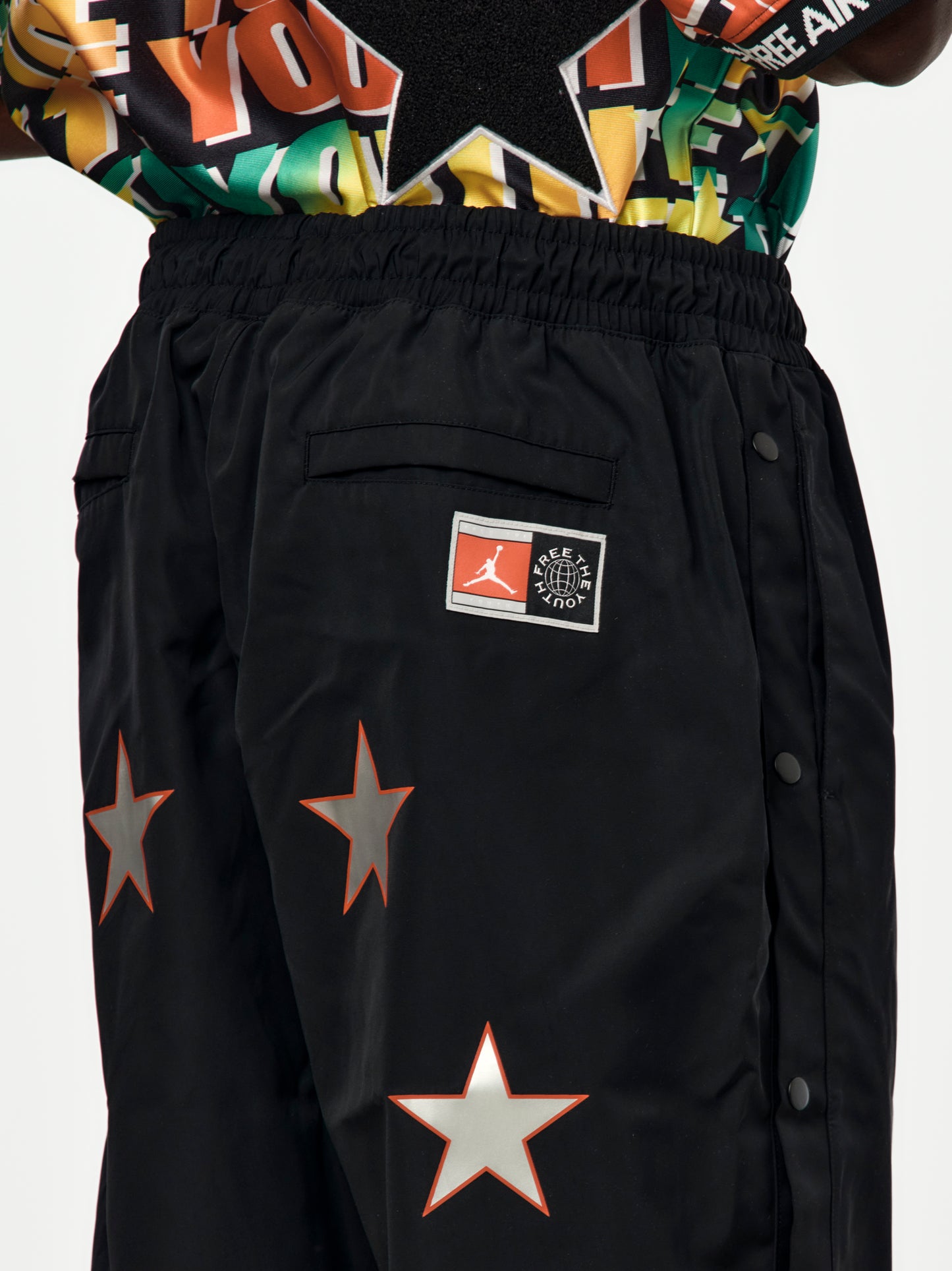 Free The Youth x Jordan Track Pants (Black/Light Crimson)