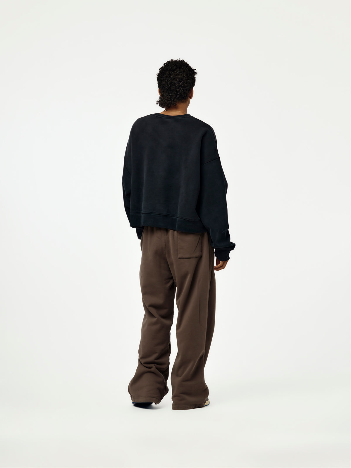 Jordan Brand M J Ih Essntl Crop Flc Crew (Black/Black)