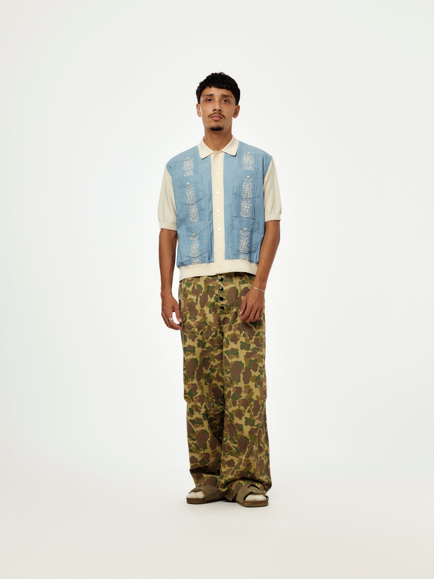 Knit Cuba Shirt (Sax)