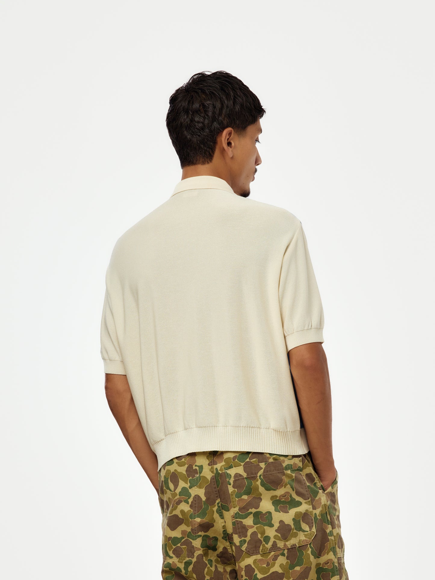 Knit Cuba Shirt (Sax)
