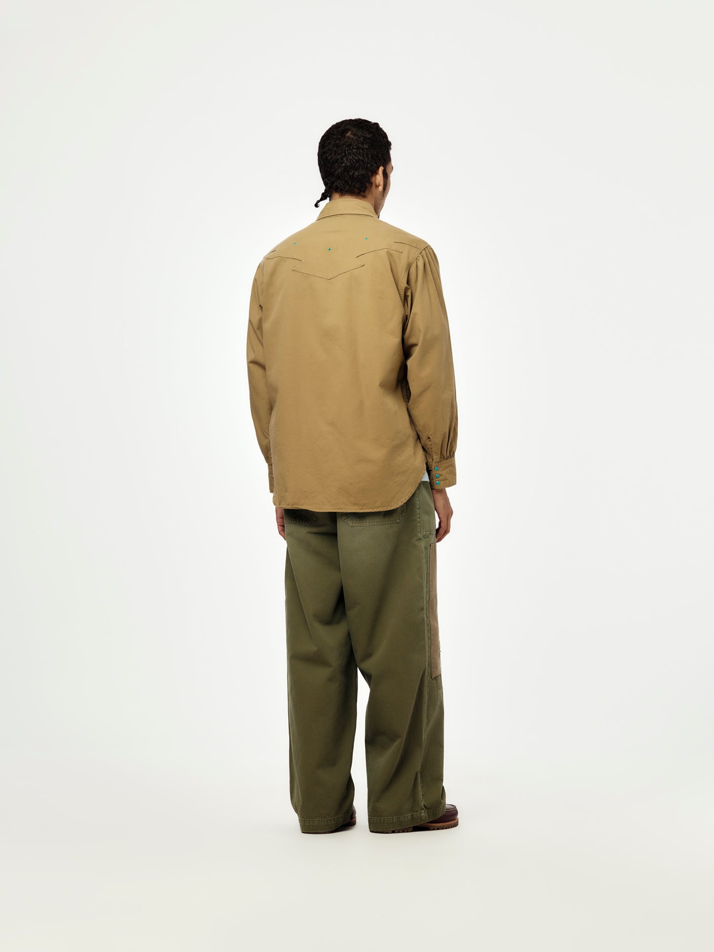 Thunderbird Husky Western Shirt (Beige)