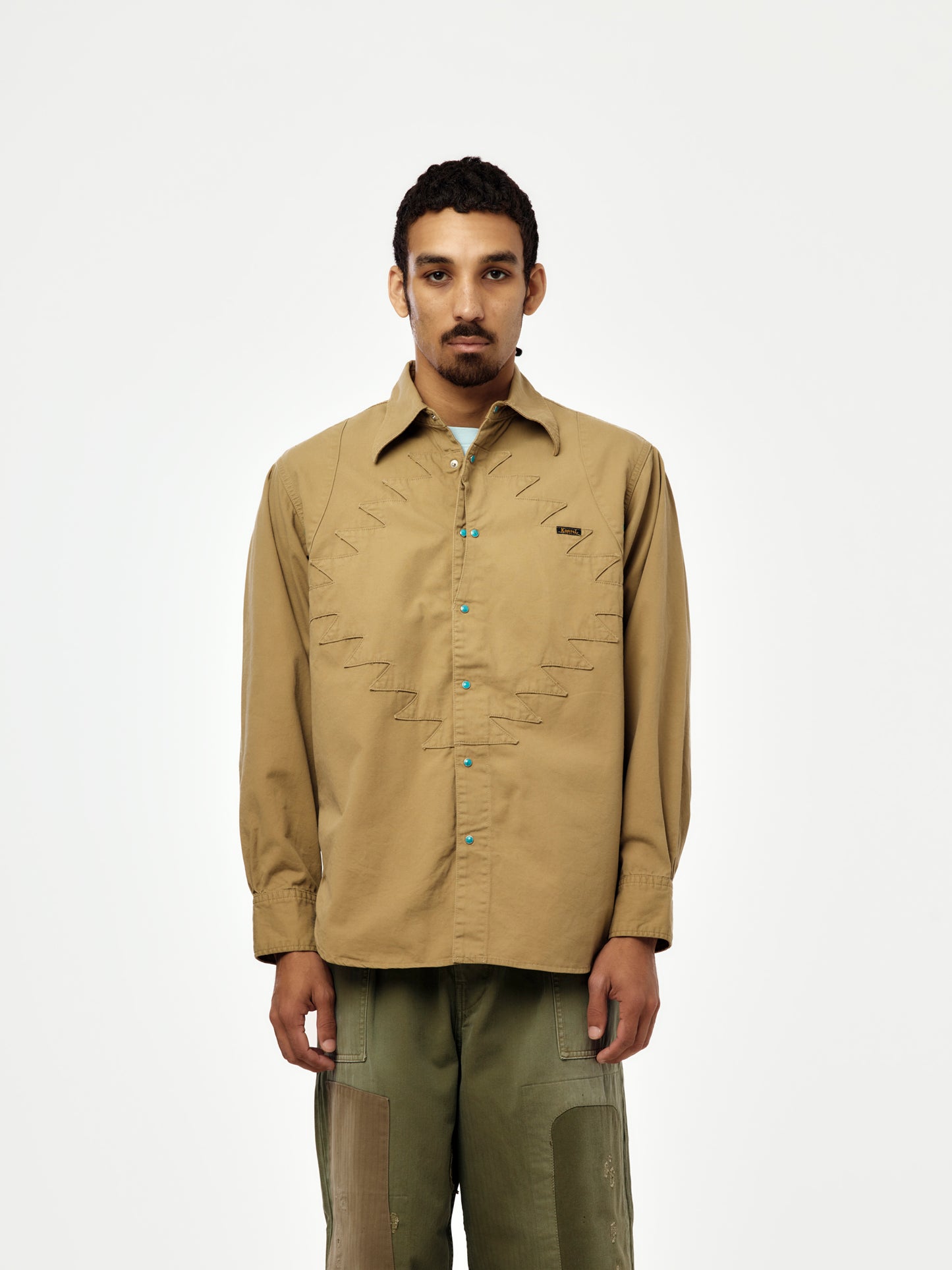 Thunderbird Husky Western Shirt (Beige)