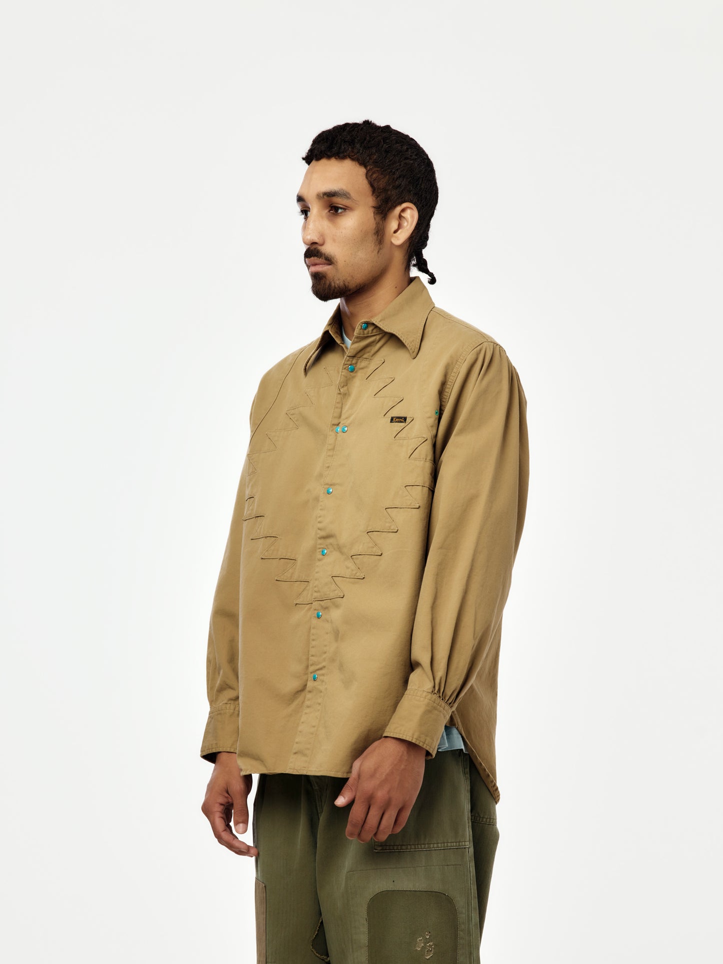 Thunderbird Husky Western Shirt (Beige)