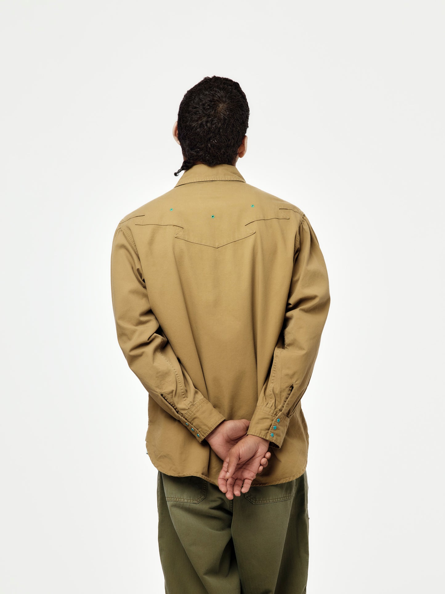 Thunderbird Husky Western Shirt (Beige)