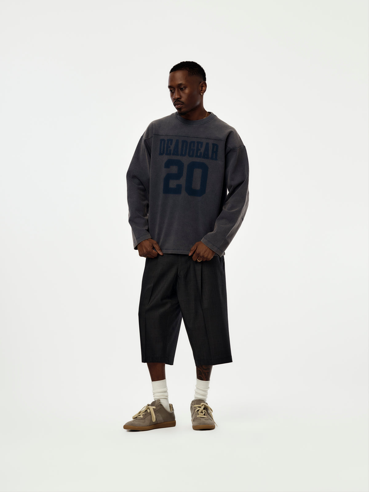 Bench L/S Tee (Navy)