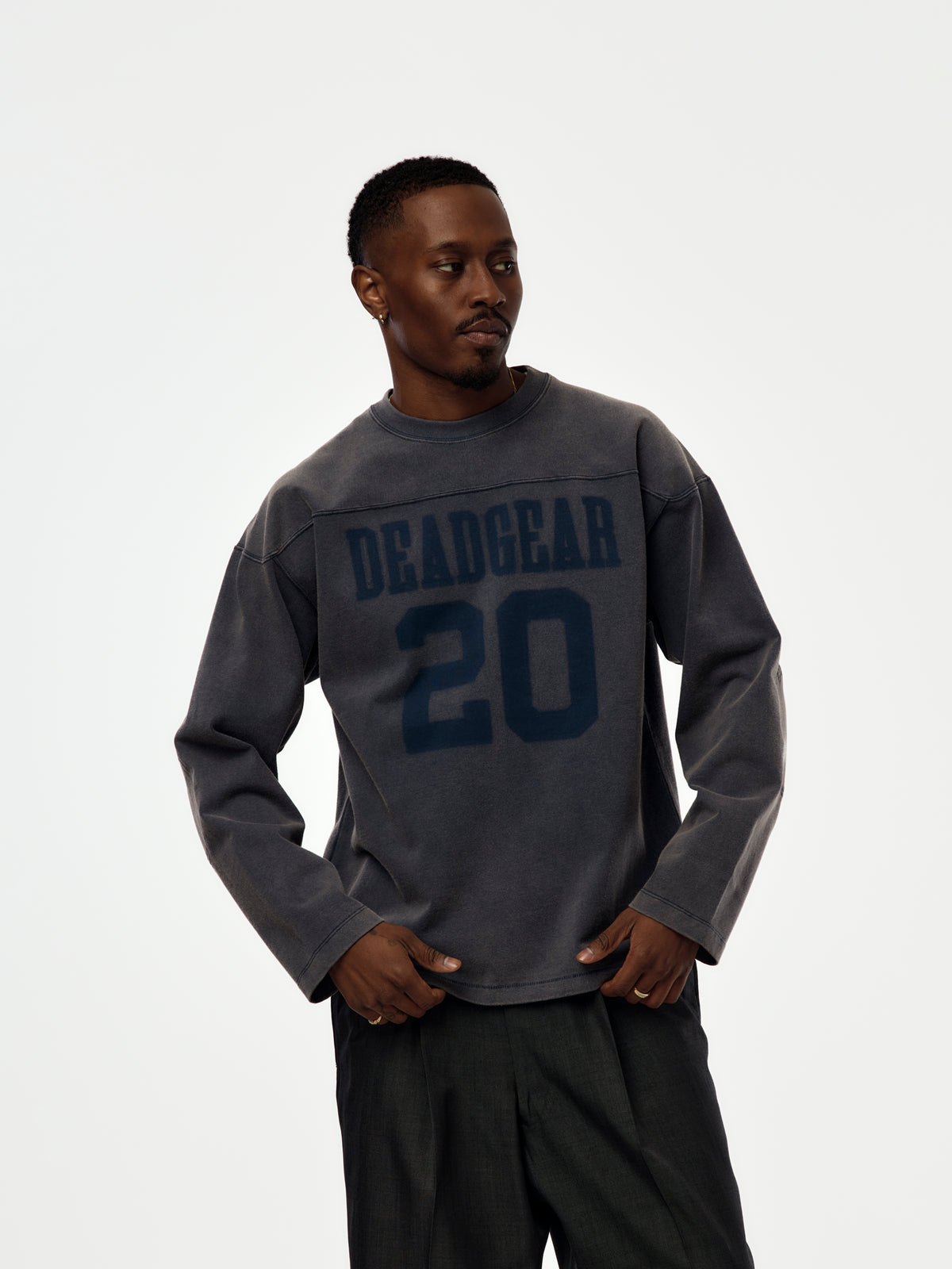 Bench L/S Tee (Navy)