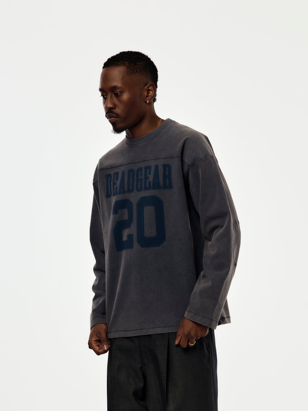 Bench L/S Tee (Navy)