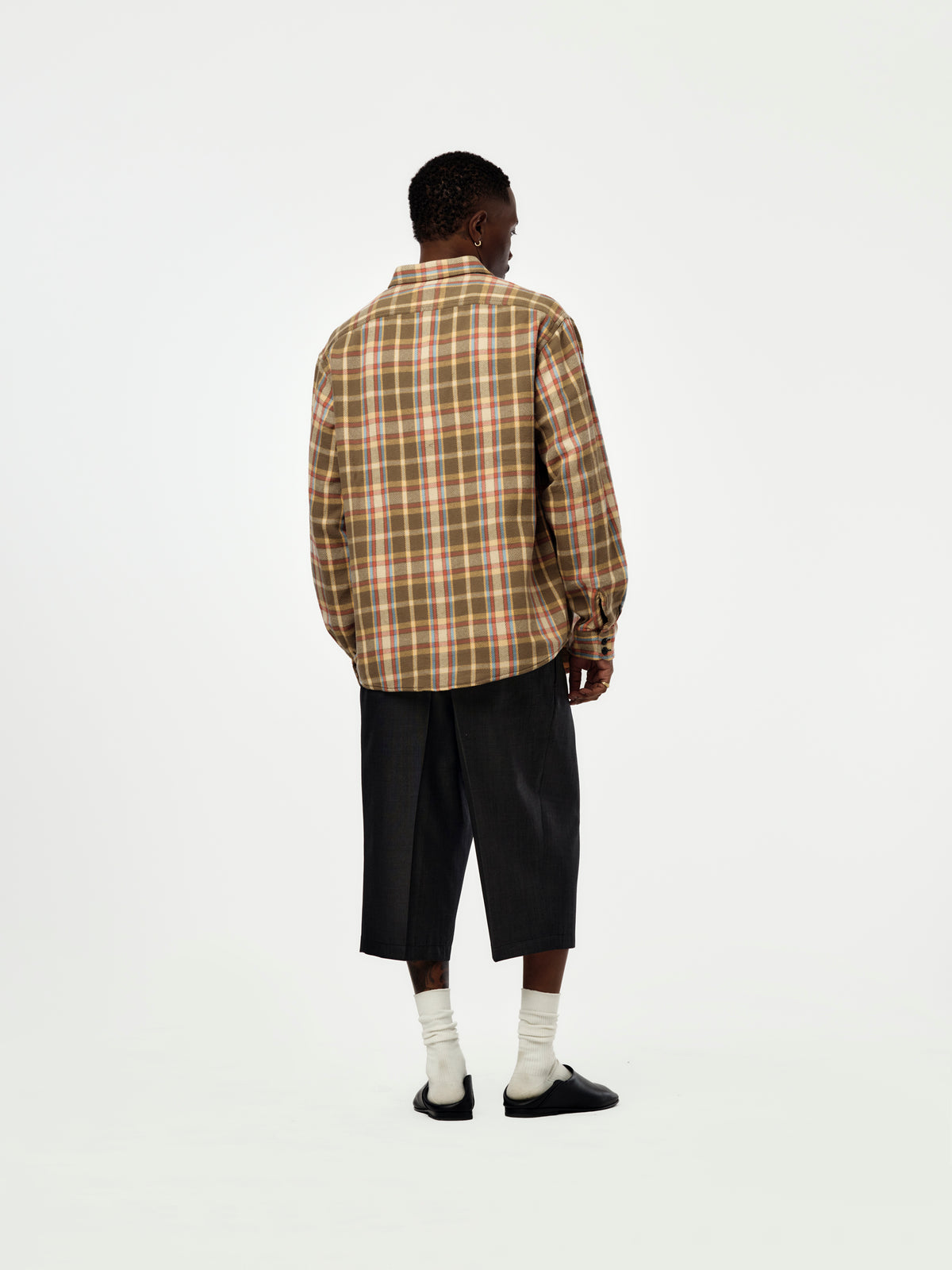 Heavy Flannel Shirt (Tan)