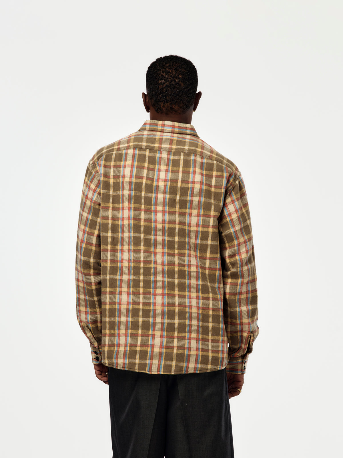 Heavy Flannel Shirt (Tan)