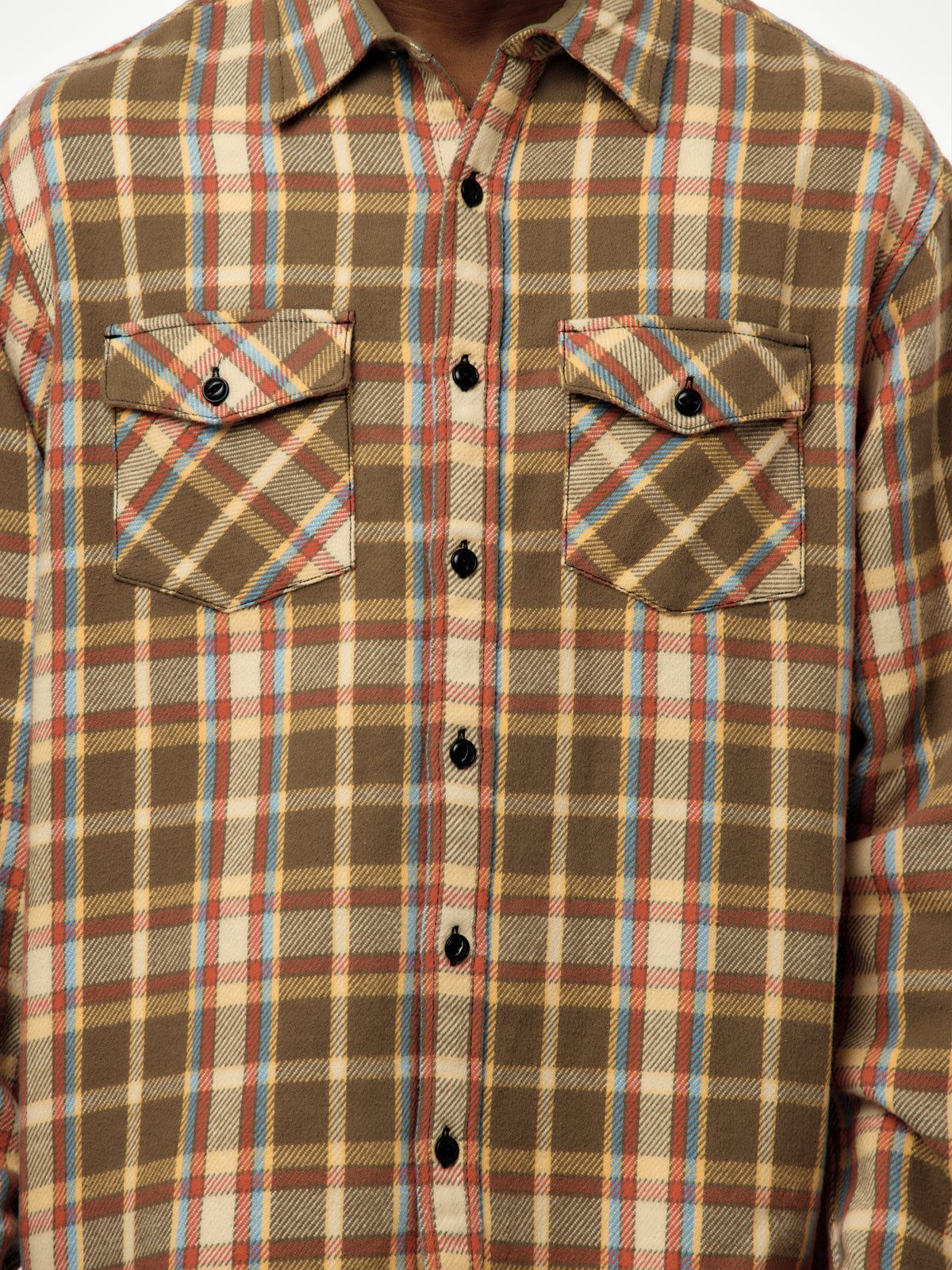 Heavy Flannel Shirt (Tan)