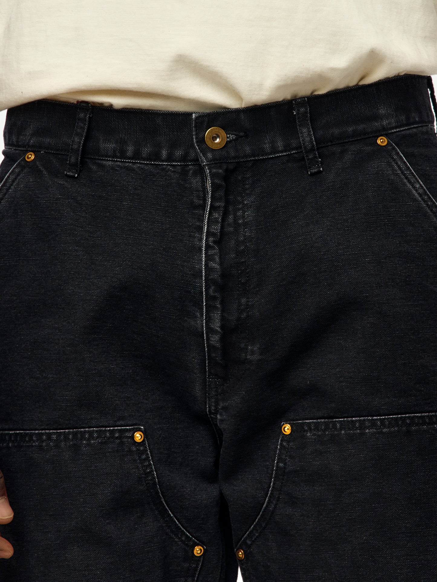 3D Cut Painter Pants (BLACK)