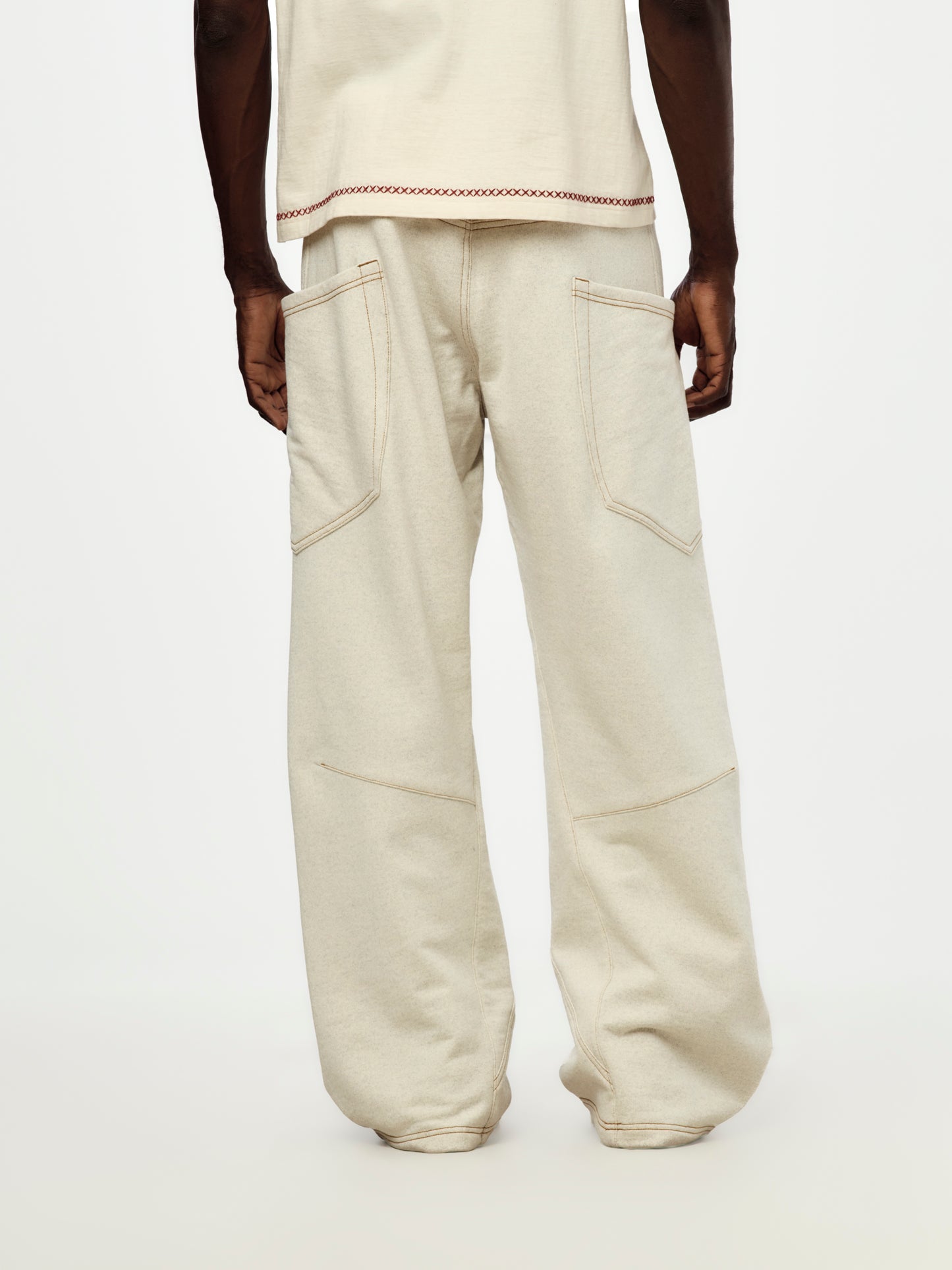 3D Cut Sweatpants (OATMEAL)