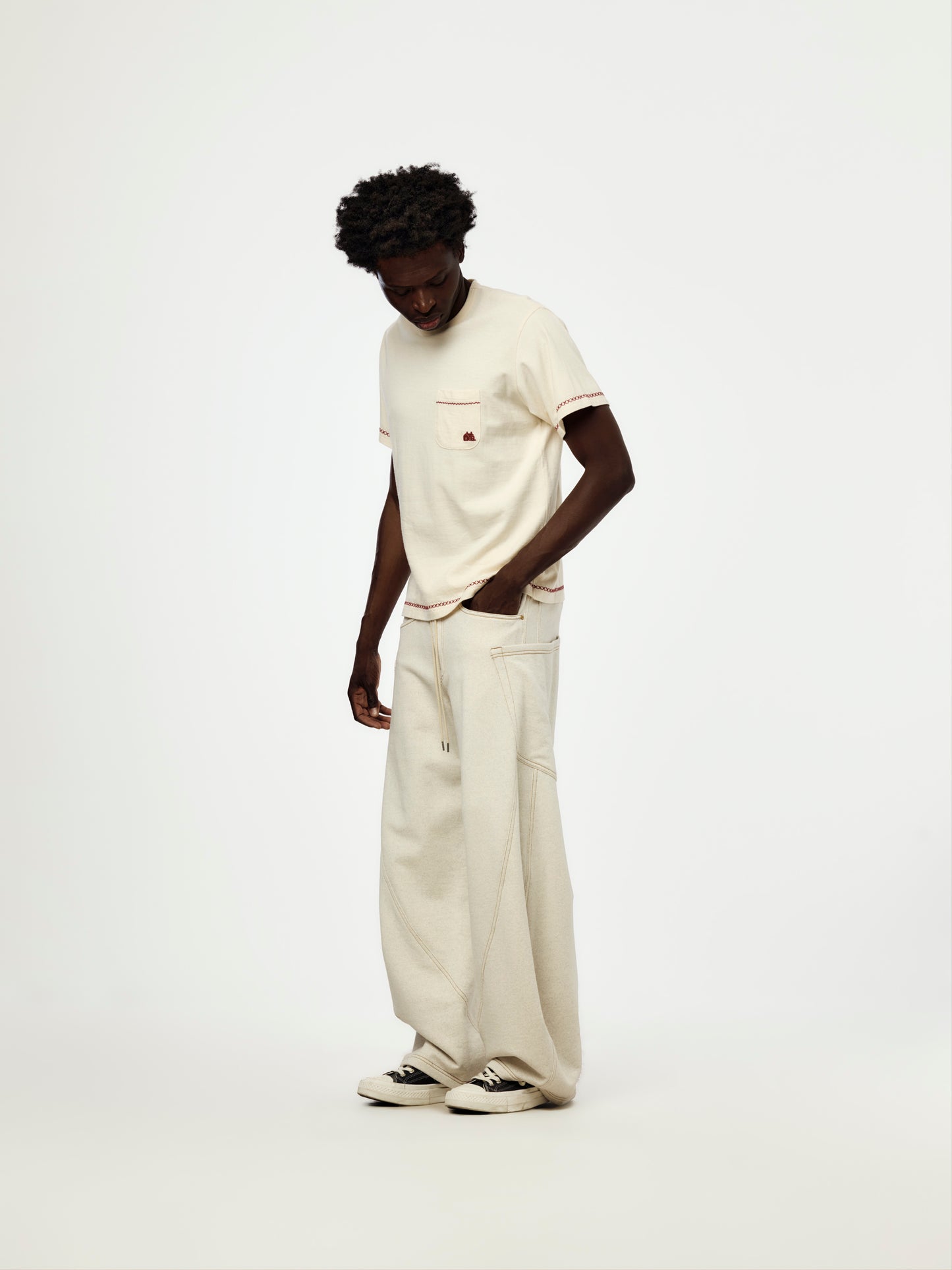 3D Cut Sweatpants (OATMEAL)