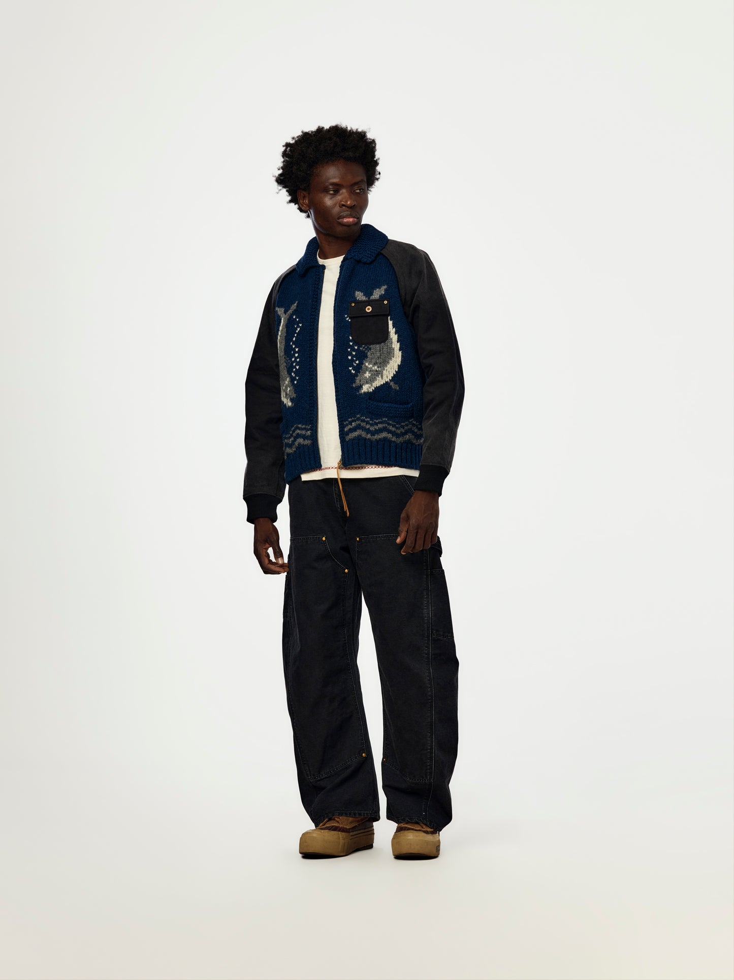 Hybrid Cowichan Sweater (BLUE)