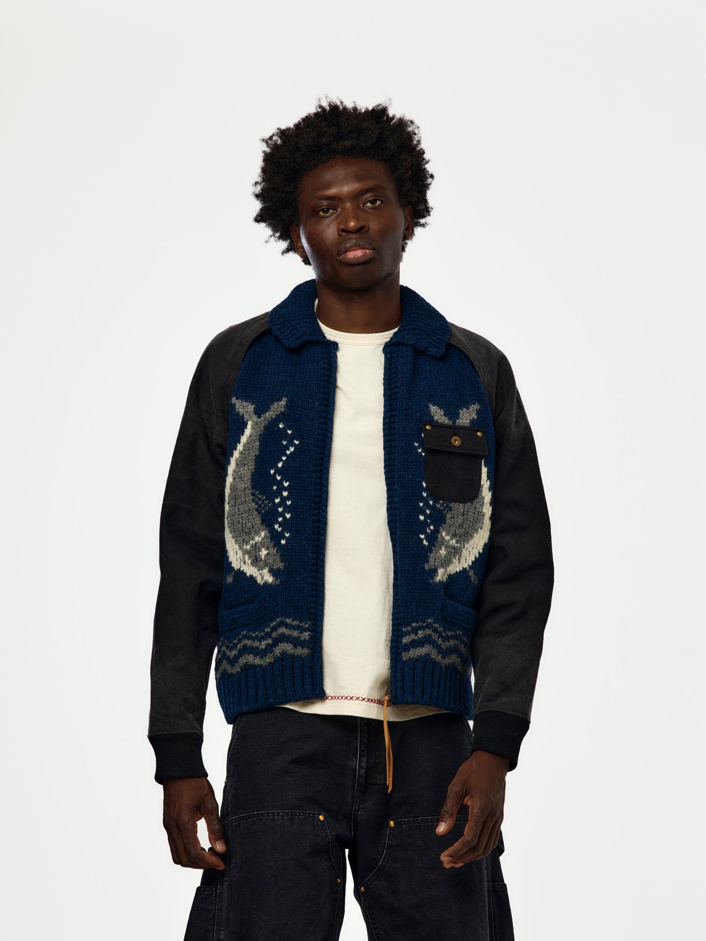 Hybrid Cowichan Sweater (BLUE)