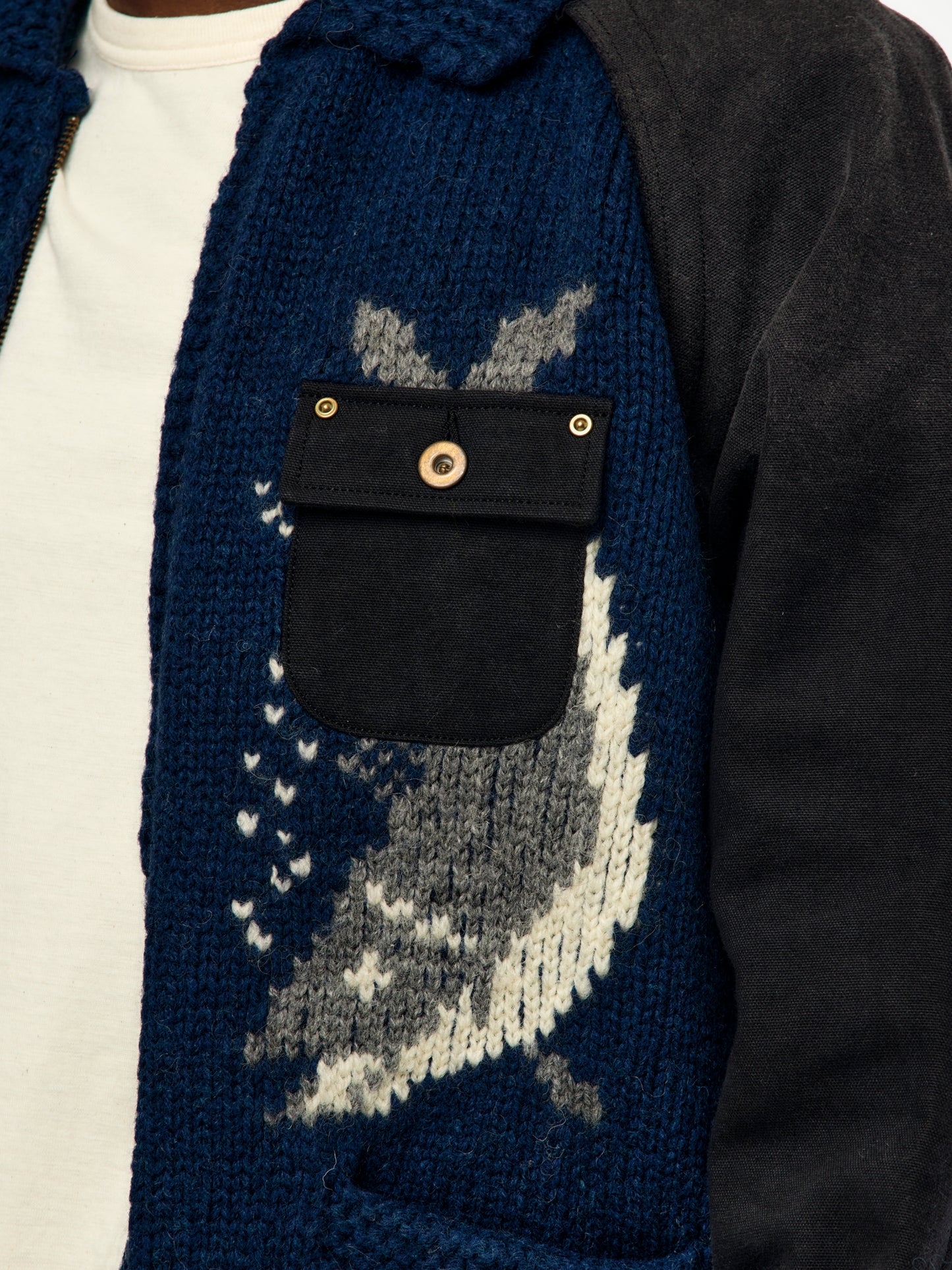 Hybrid Cowichan Sweater (BLUE)