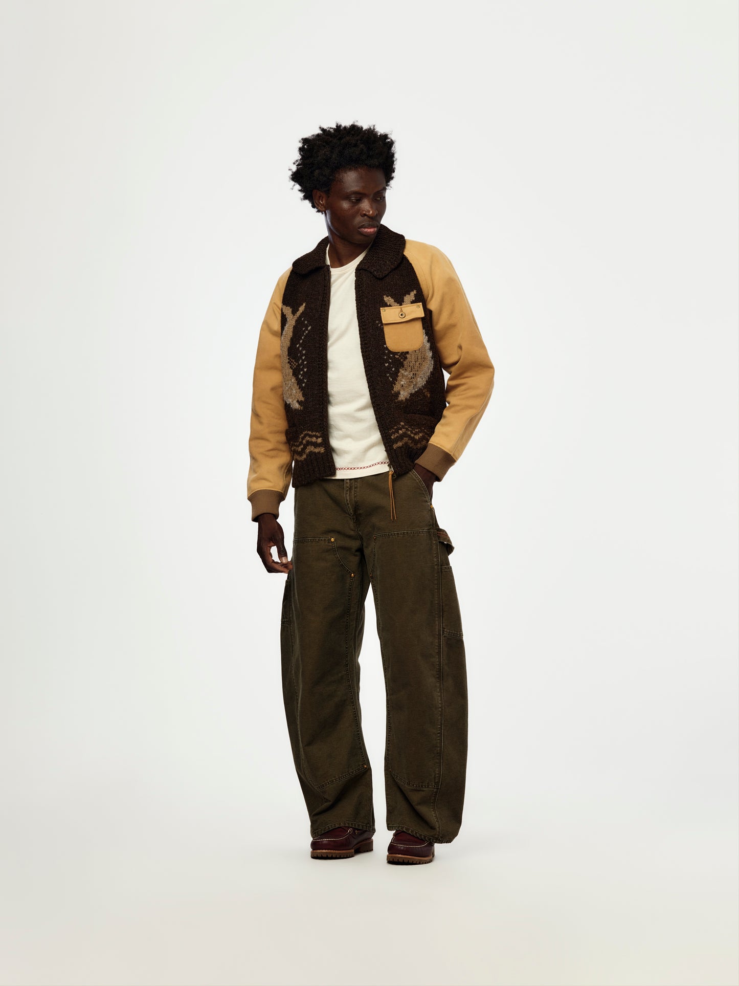 Hybrid Cowichan Sweater (BROWN)