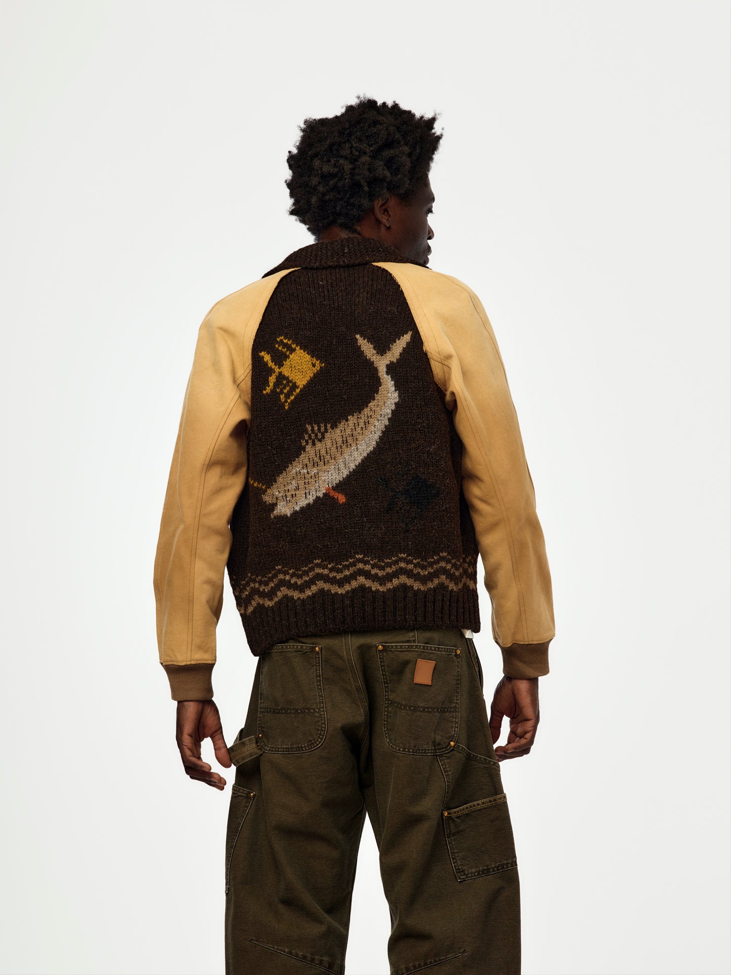 Hybrid Cowichan Sweater (BROWN)