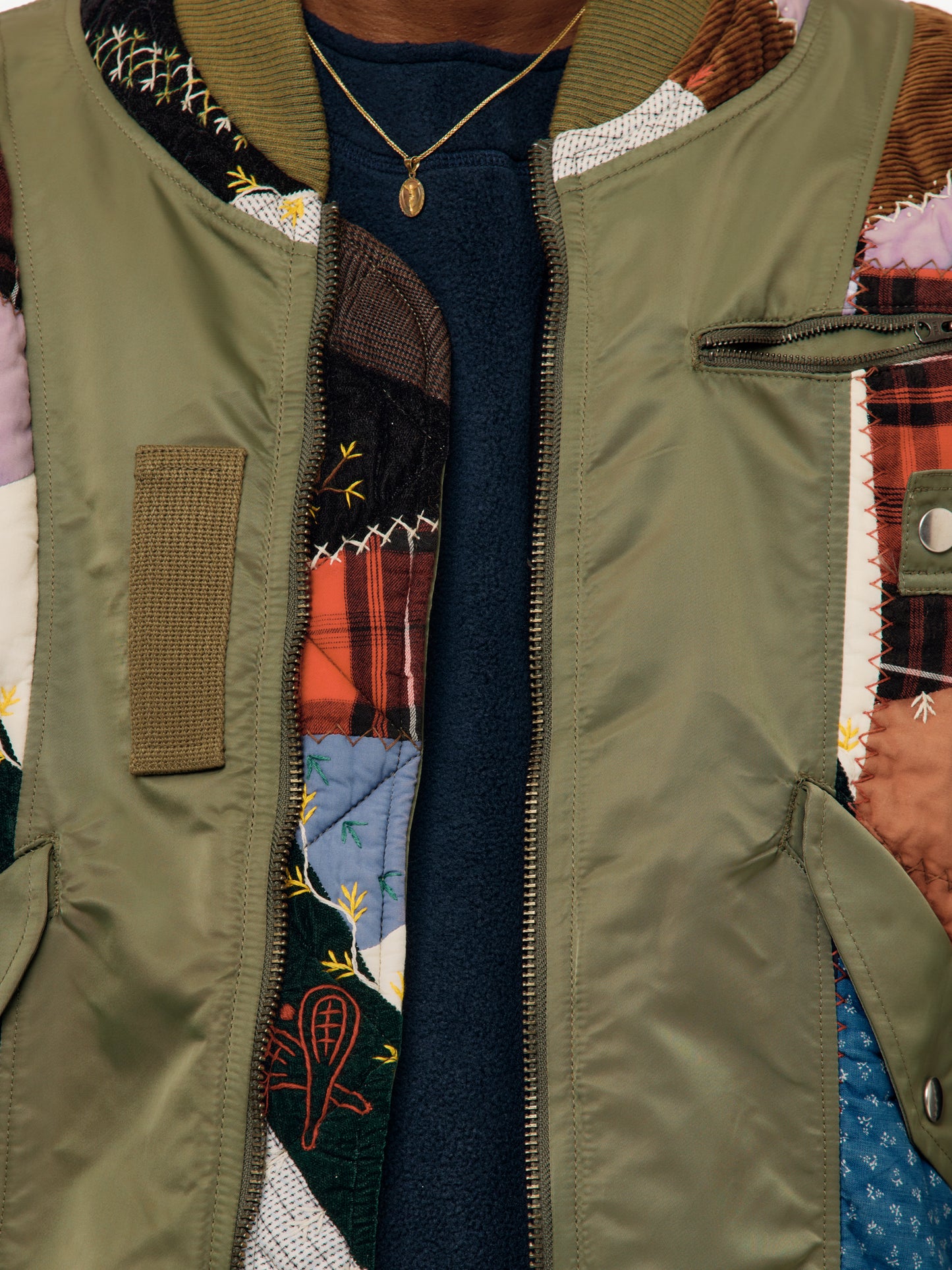 Quilted Bomber Jacket (KHAKI)
