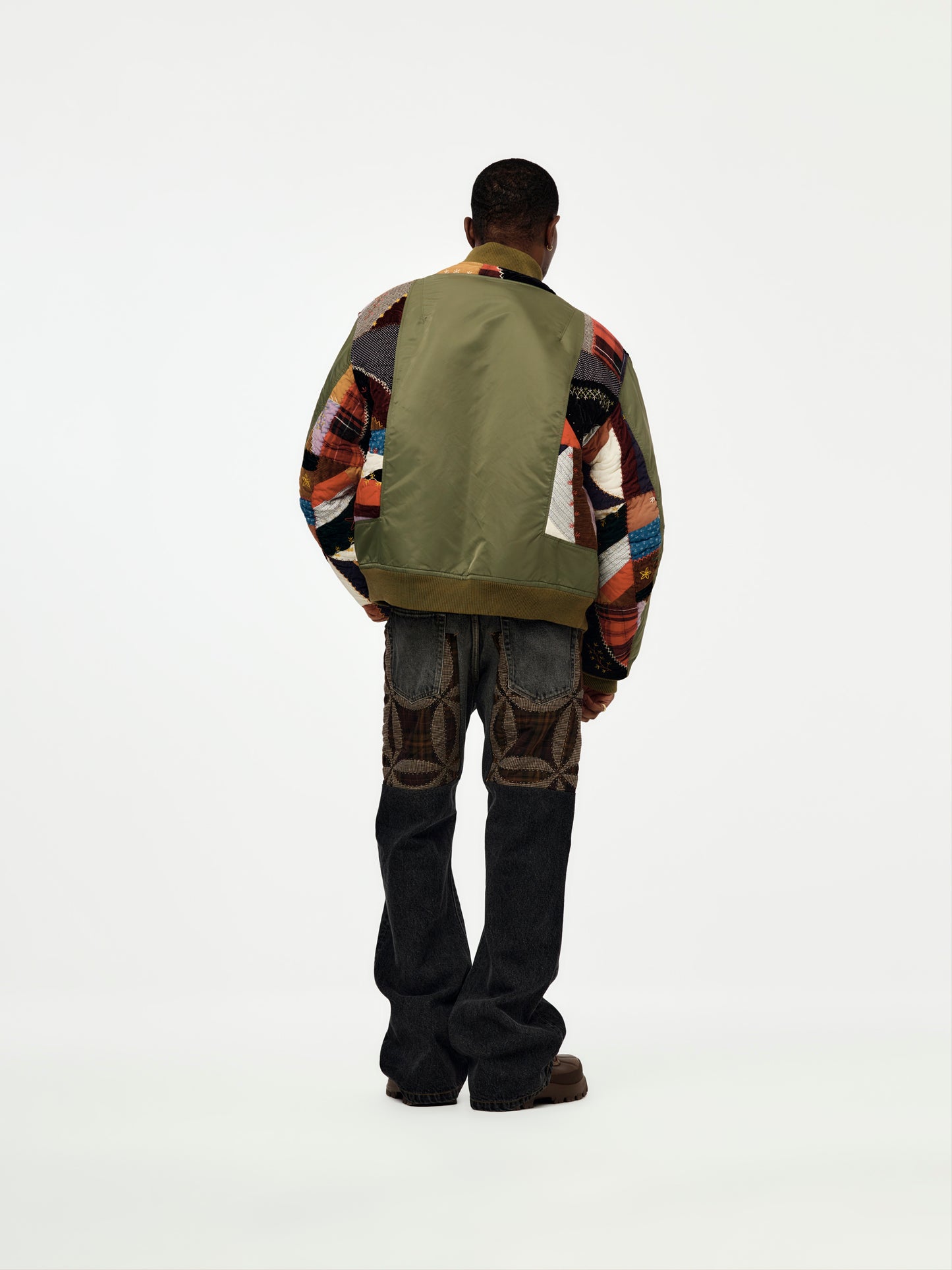 Quilted Bomber Jacket (KHAKI)