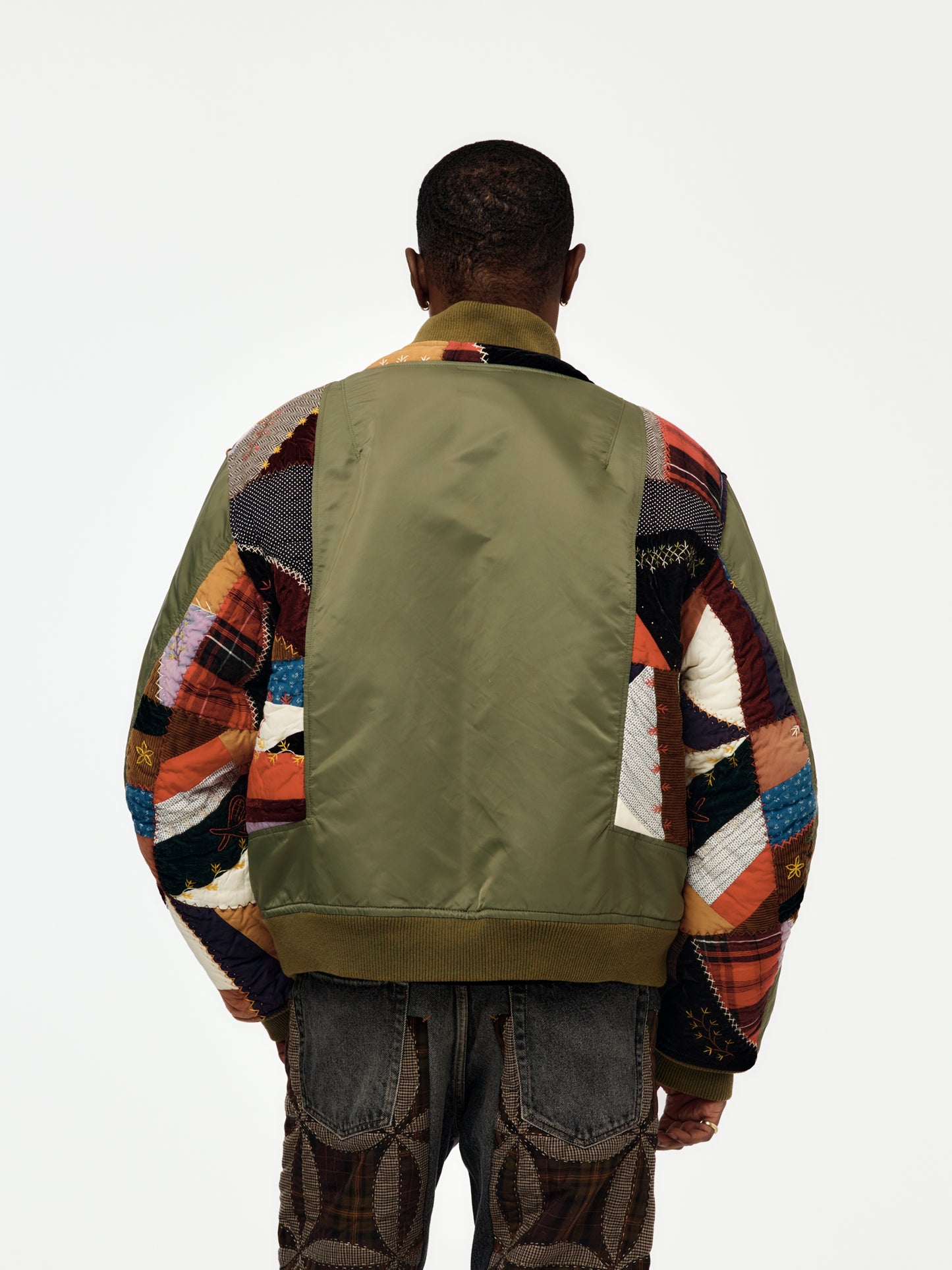 Quilted Bomber Jacket (KHAKI)