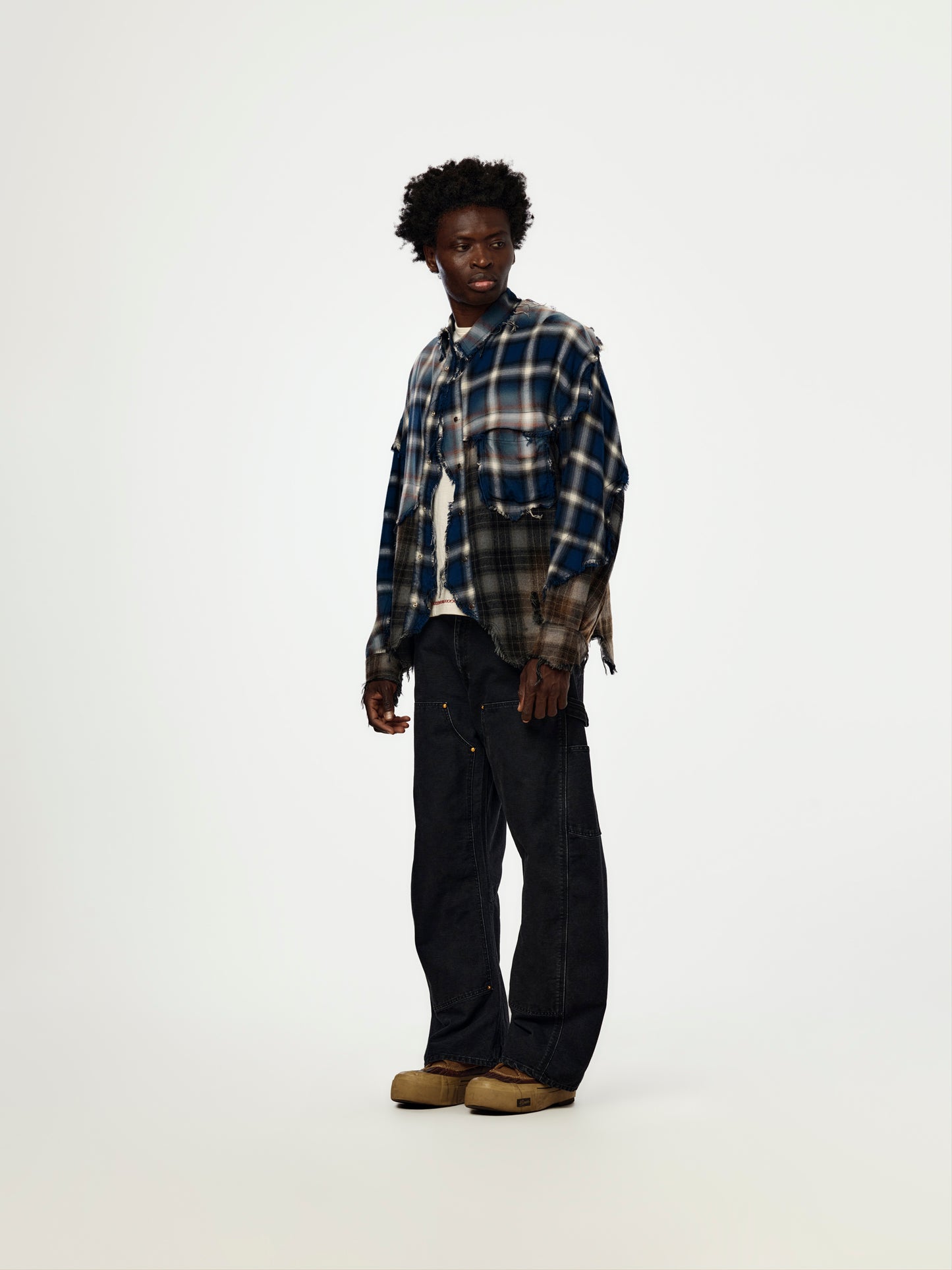 Vintage Checked Shirt (BLUE)