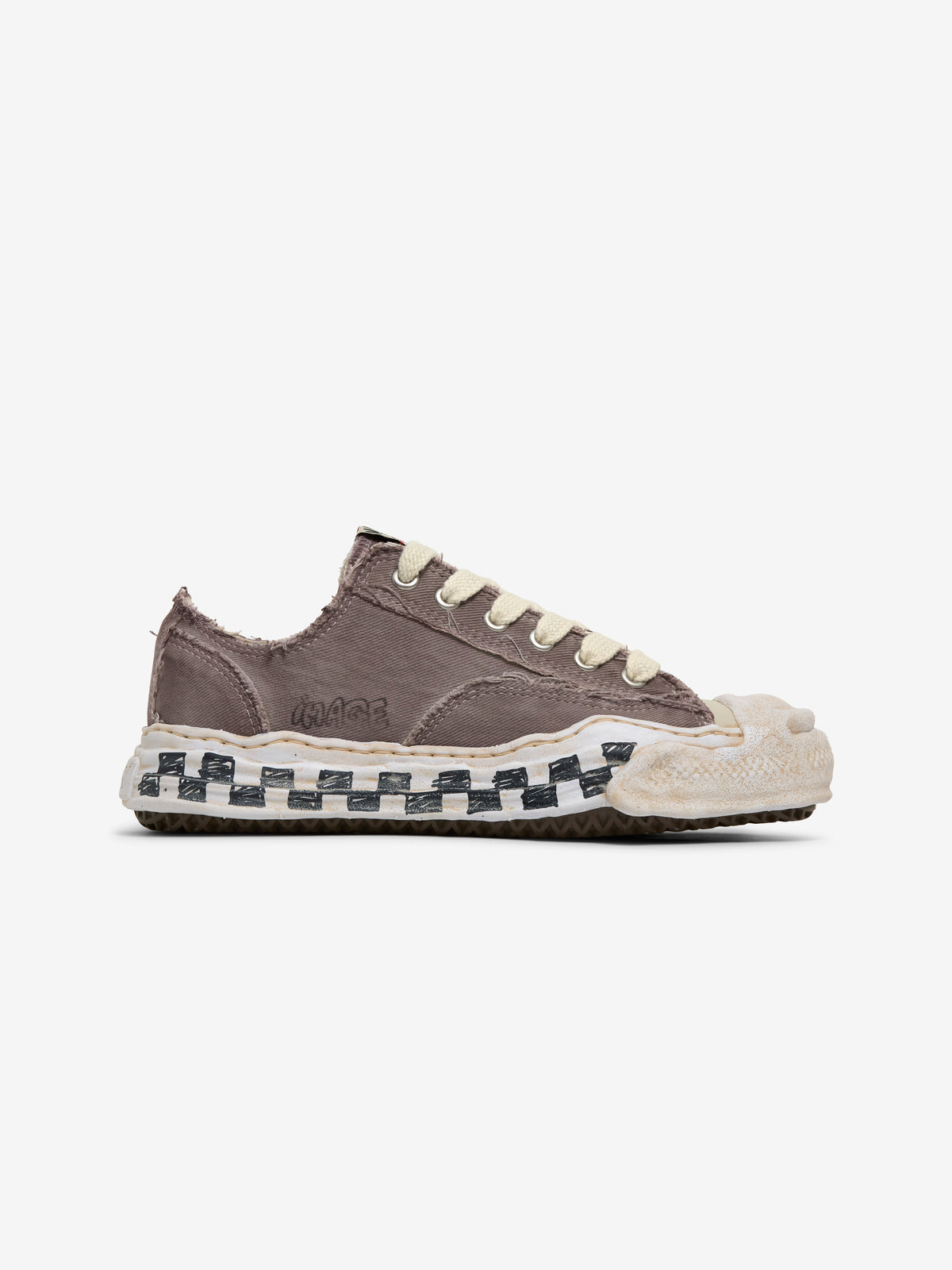 HANK GRAFFITI SOLE LOW-TOP SNEAKERS (GRAY)