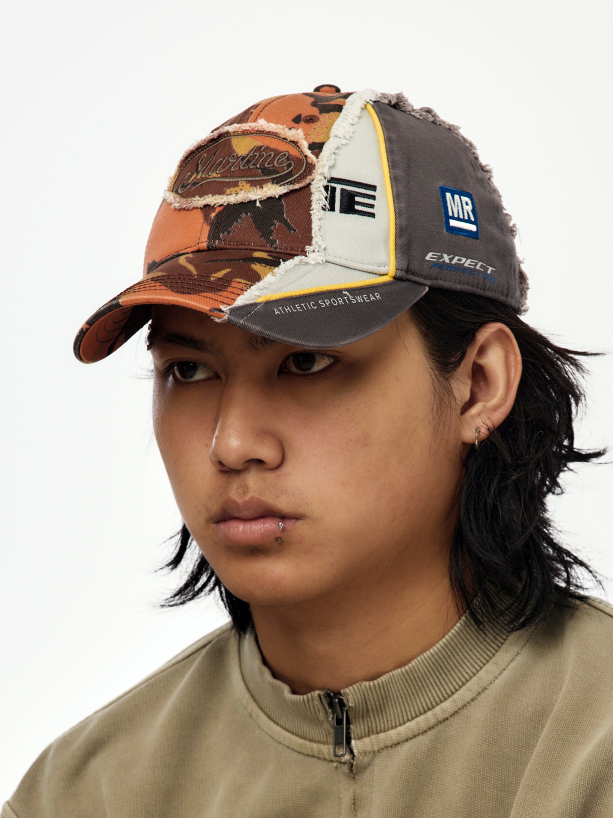 Martine Rose Collage Cap (Orange Camo) - UNION LOS ANGELES