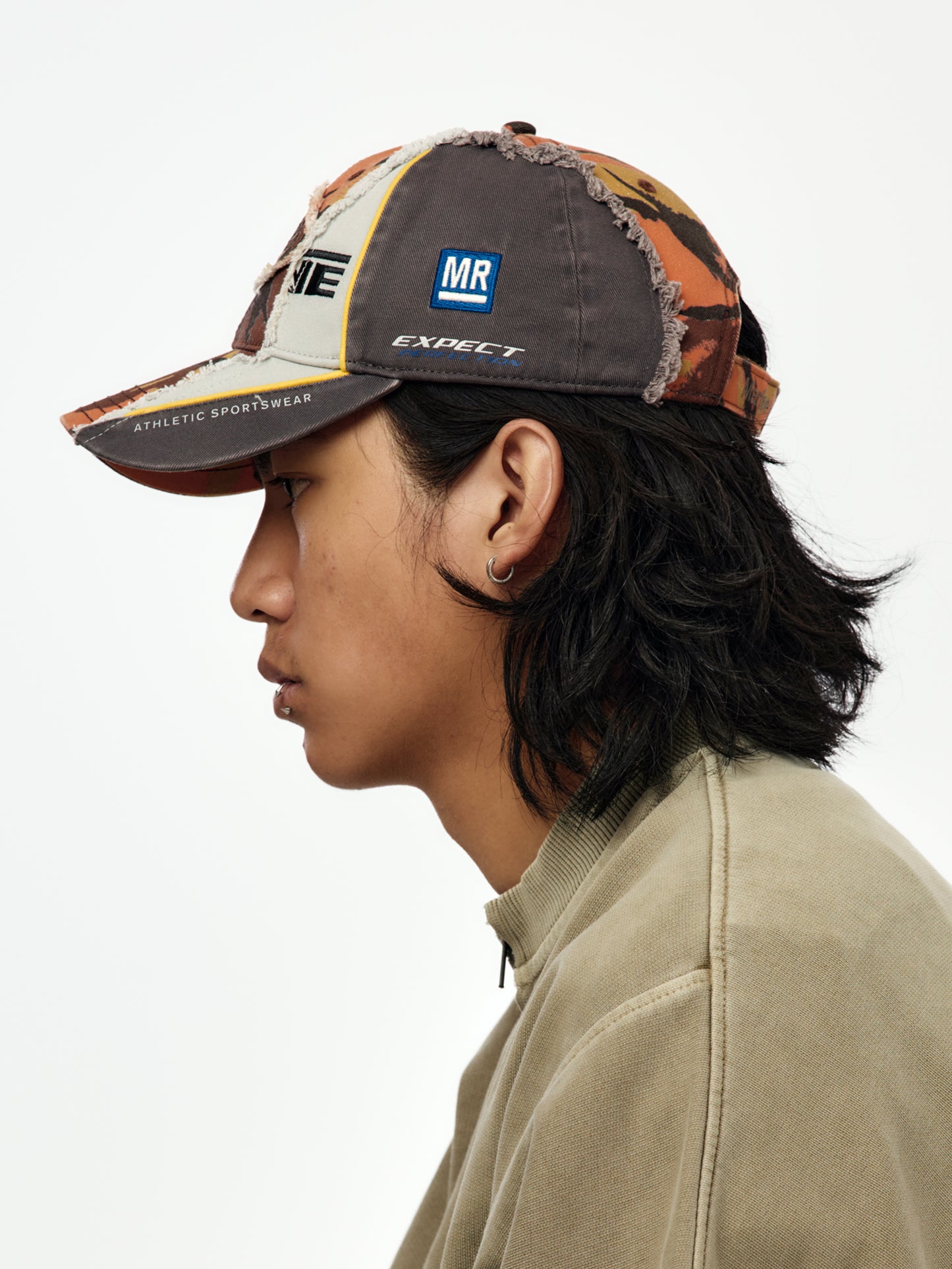 Collage Cap (Orange Camo)