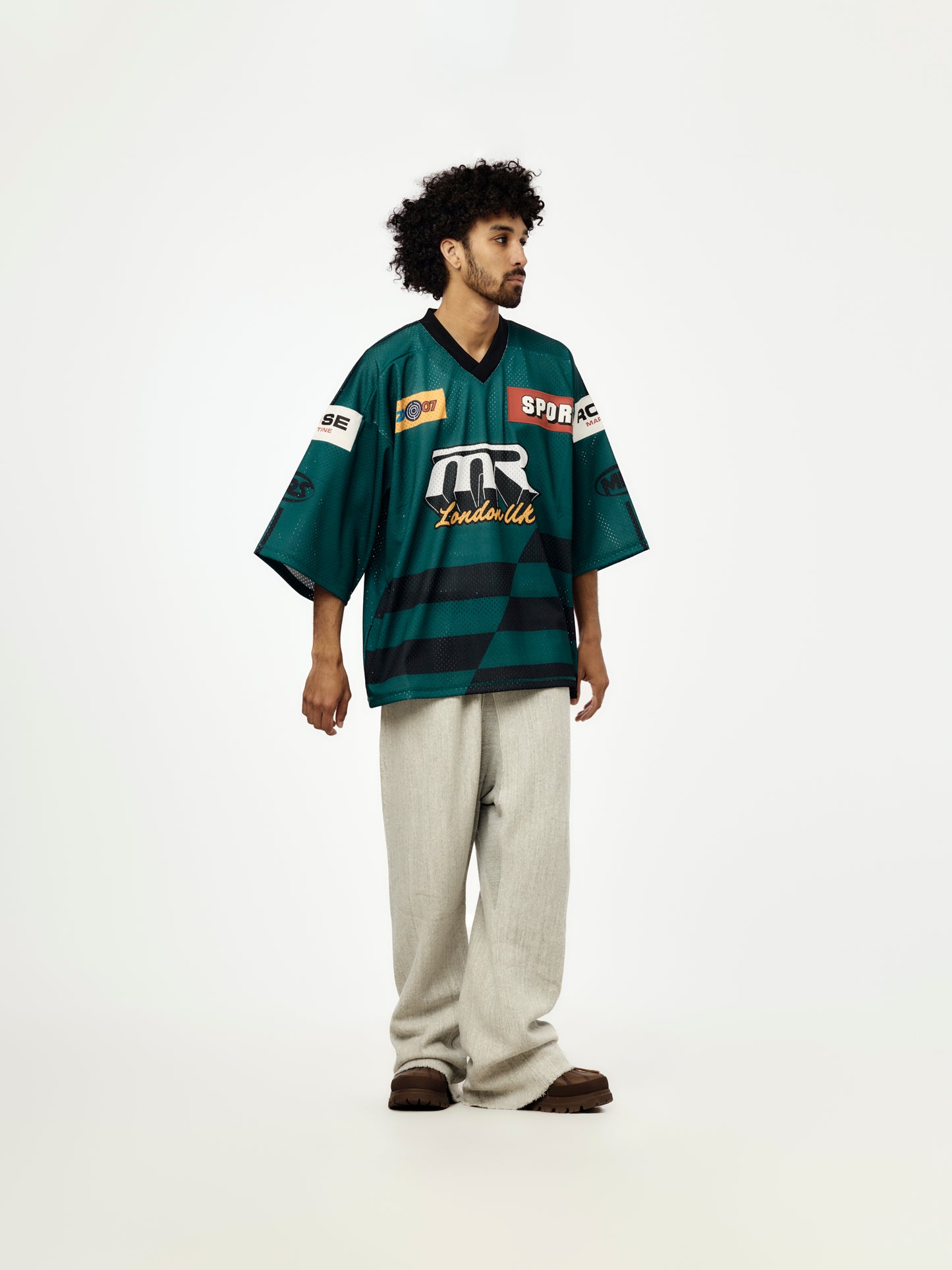 Oversized Hockey Top (Green Black)