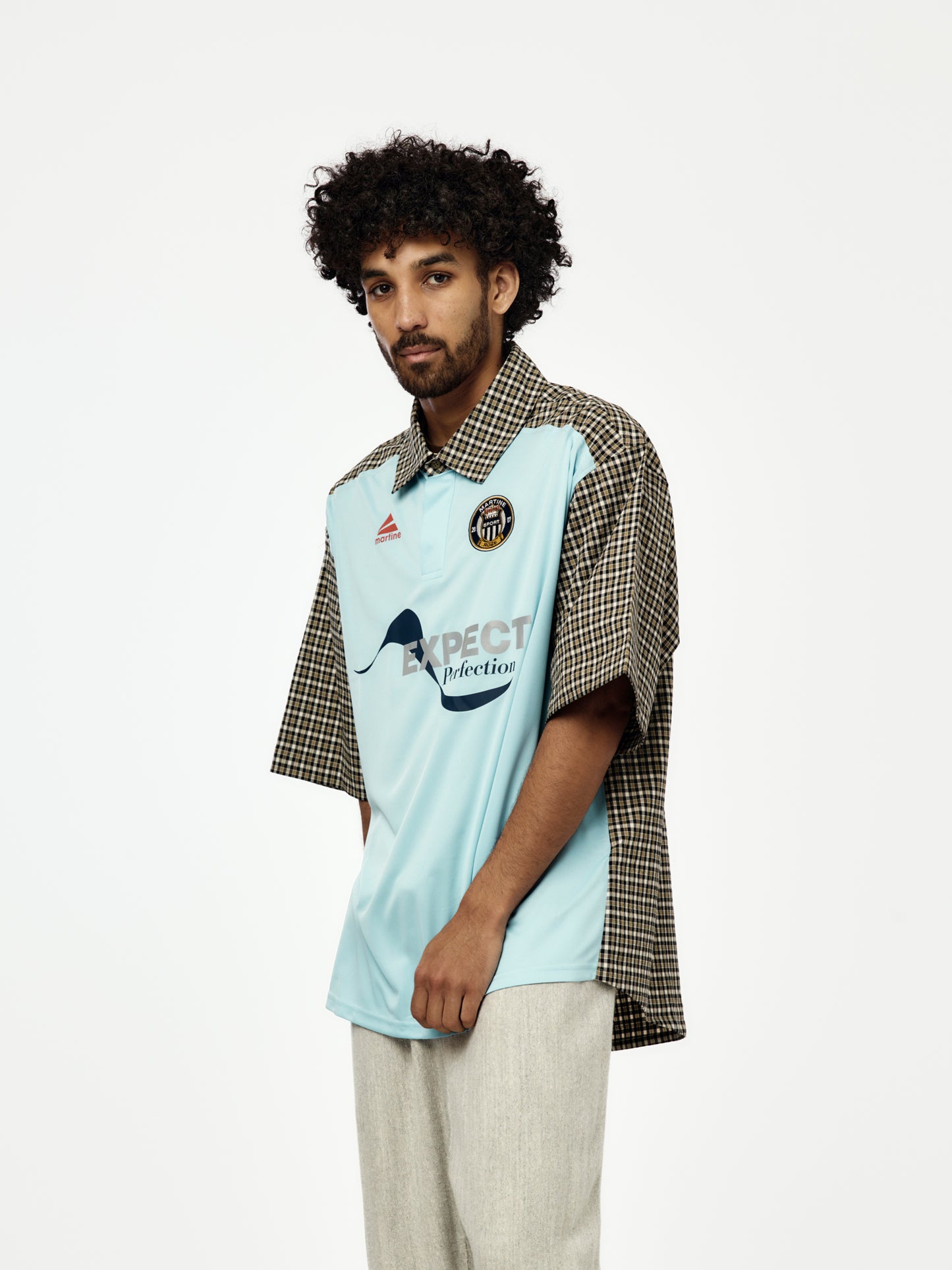 Polo Shirt (Black Green Light Blue)