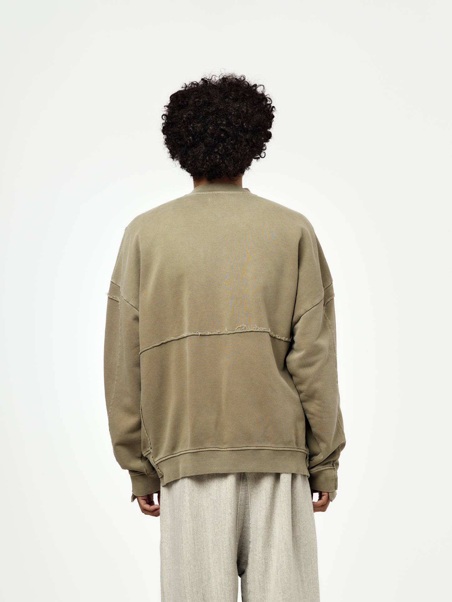 Zip Up Crew (Green Sage)