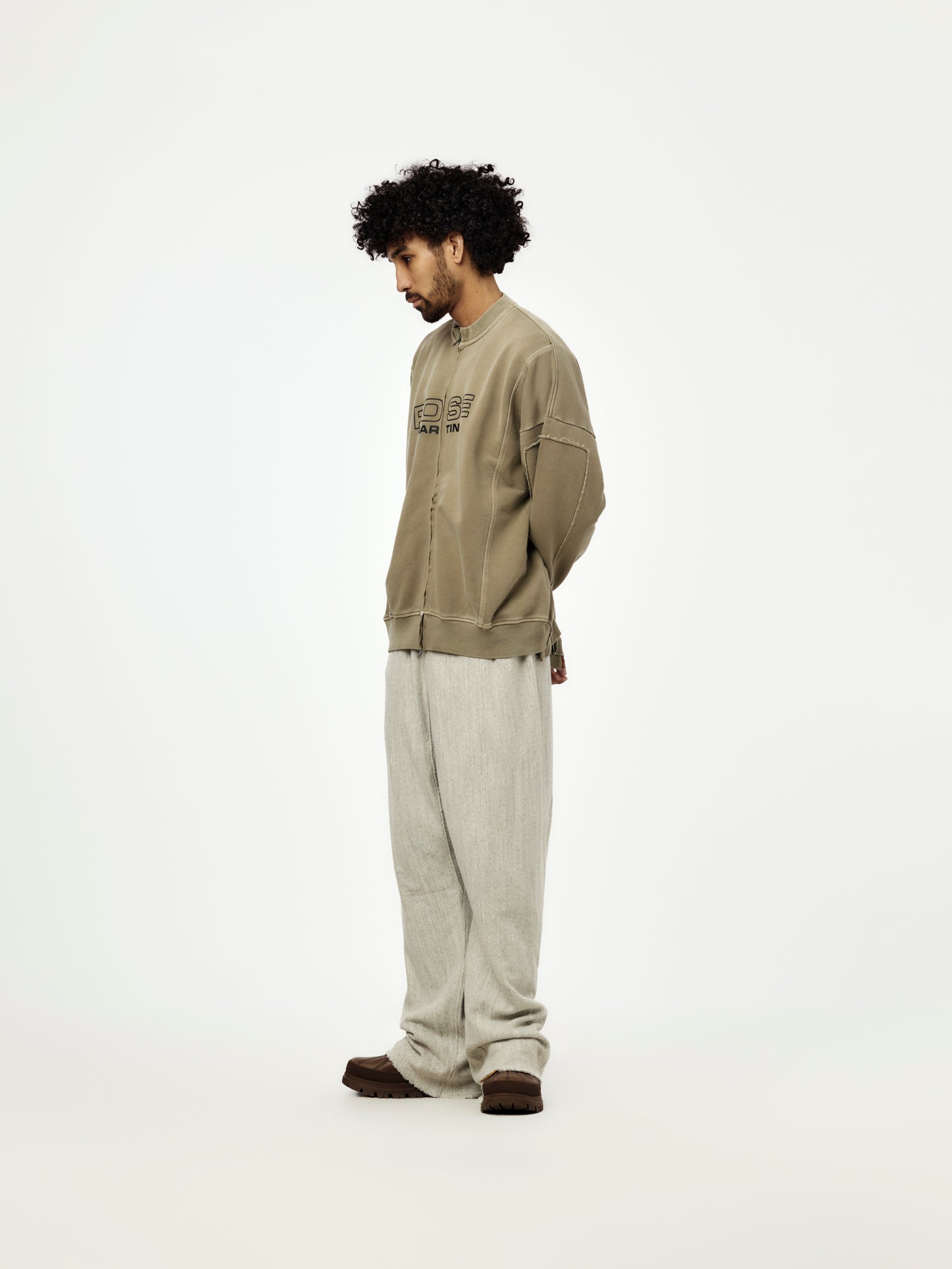 Zip Up Crew (Green Sage)